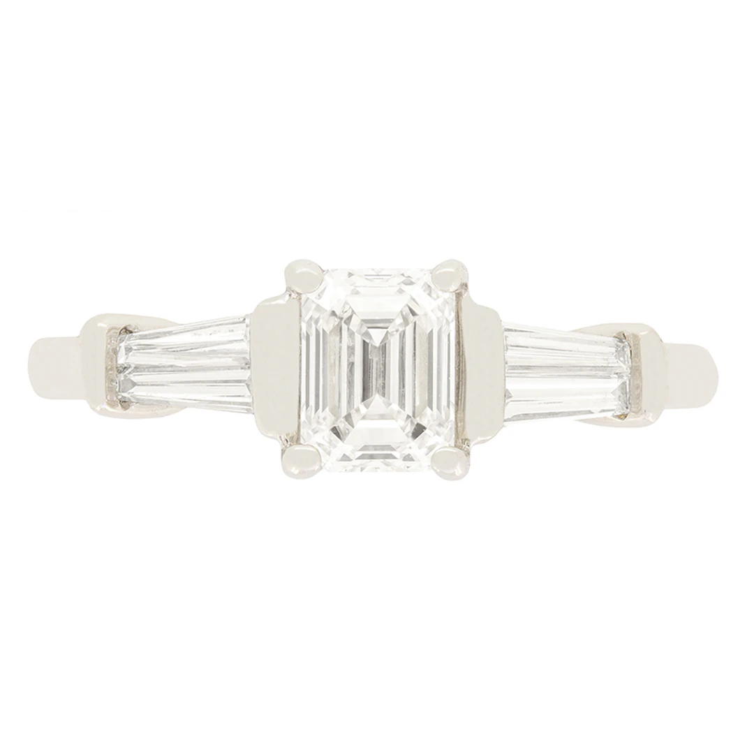Contemporary 0.61ct Diamond Solitaire Ring