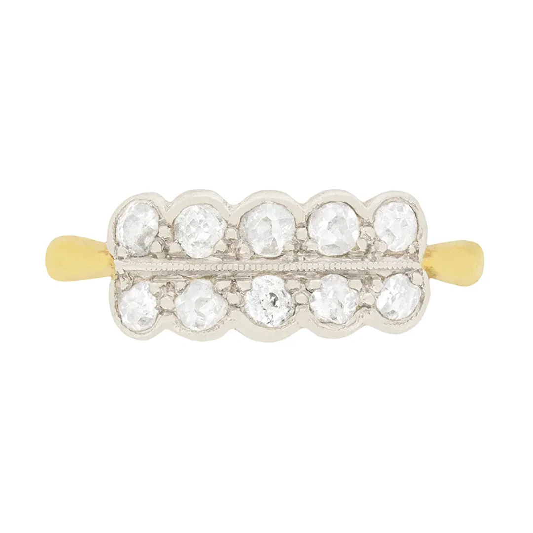 Art Deco 0.50ct Diamond Cluster Ring, c.1920s