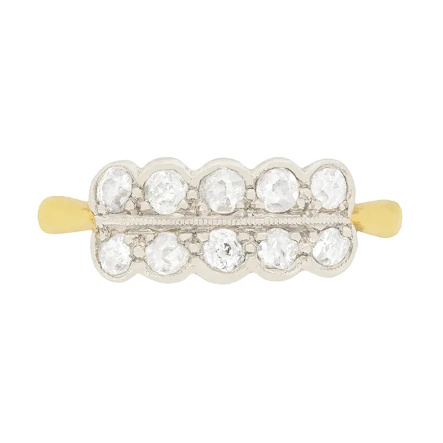 Art Deco 0.50ct Diamond Cluster Ring, c.1920s