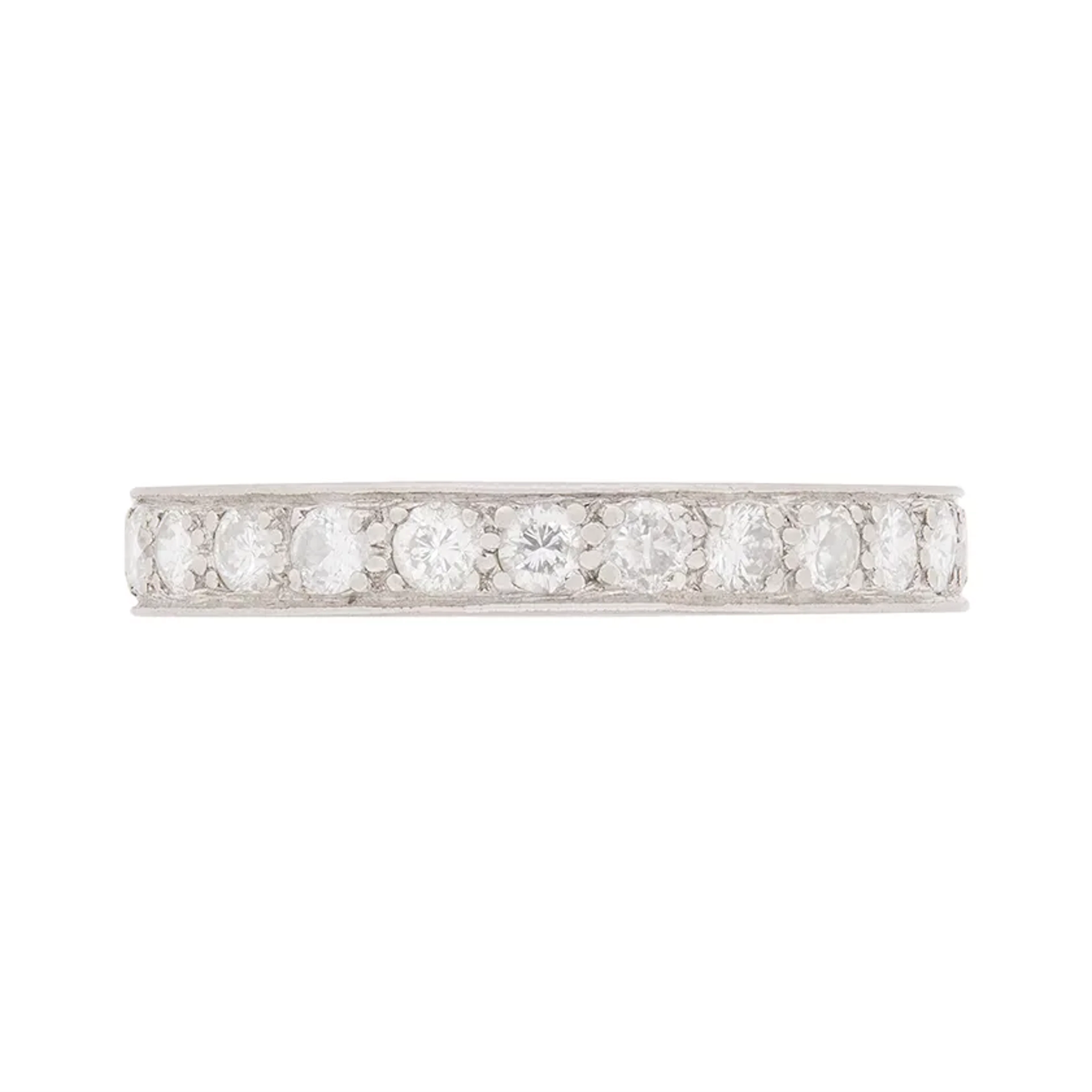 Vintage 2.50 Carat Round Brilliant Cut Diamond Eternity Band, c.1940s