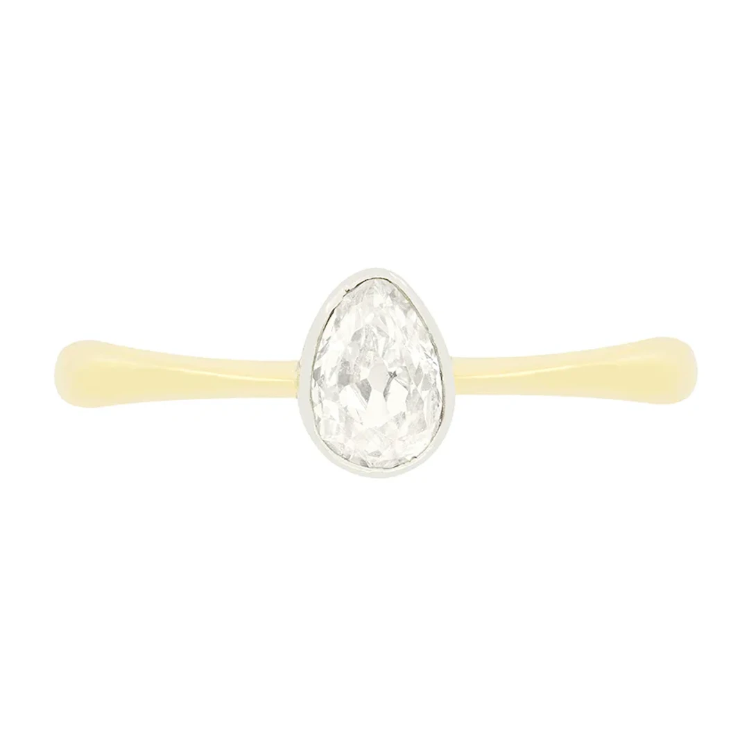 Edwardian 0.40ct Diamond Solitaire Ring, c.1910s