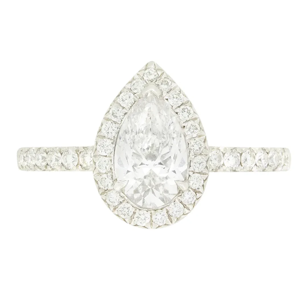 Boodles 0.90ct Diamond Halo Ring