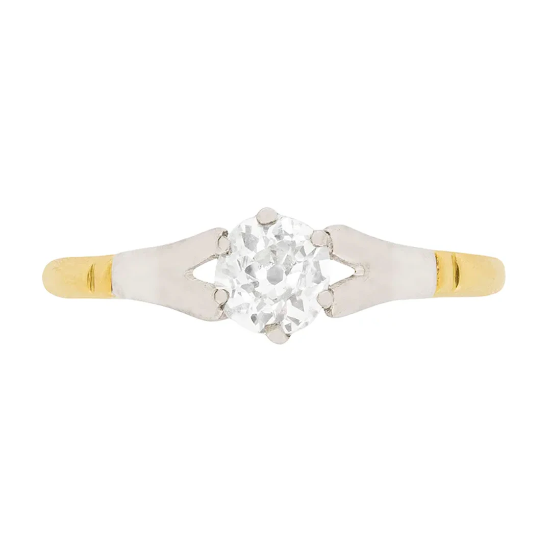 Edwardian 0.51ct Diamond Solitaire Ring, c.1910