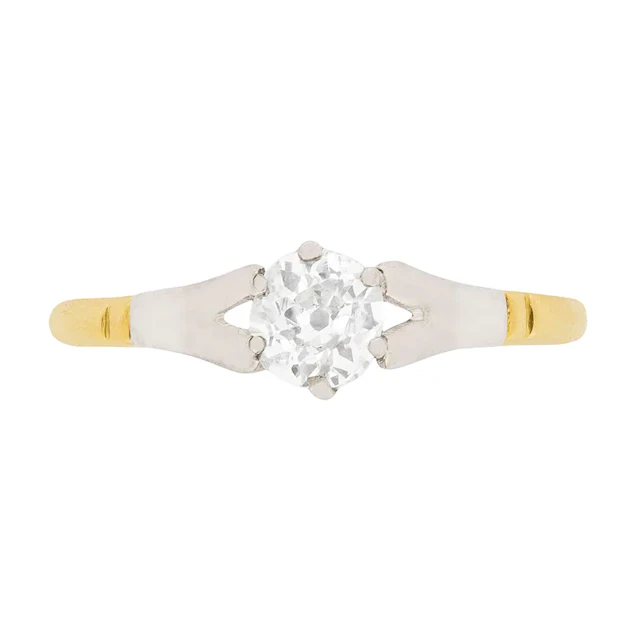 Edwardian 0.51ct Diamond Solitaire Ring, c.1910