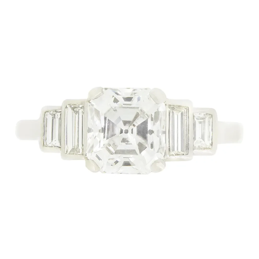 Art Deco 1.50ct Diamond Solitaire Ring, c.1920s