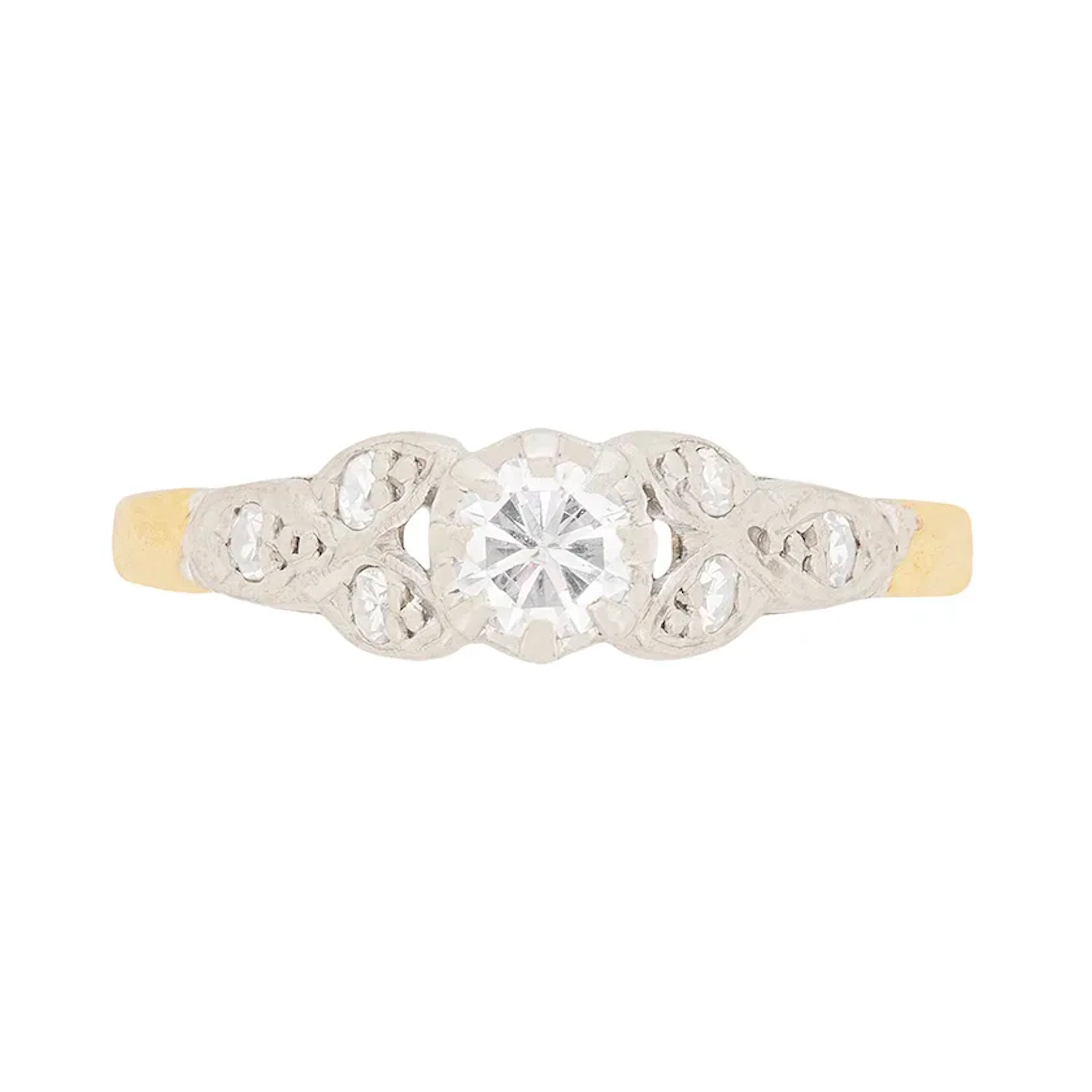 Art Deco Diamond Solitaire Engagement Ring, c.1930s