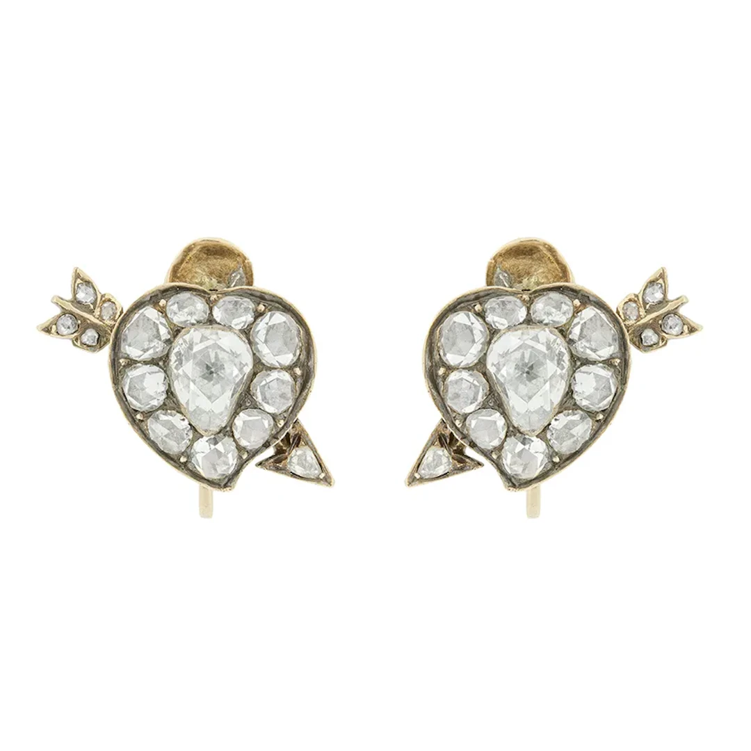 Georgian 2.00ct Diamond Earrings, c.1820s