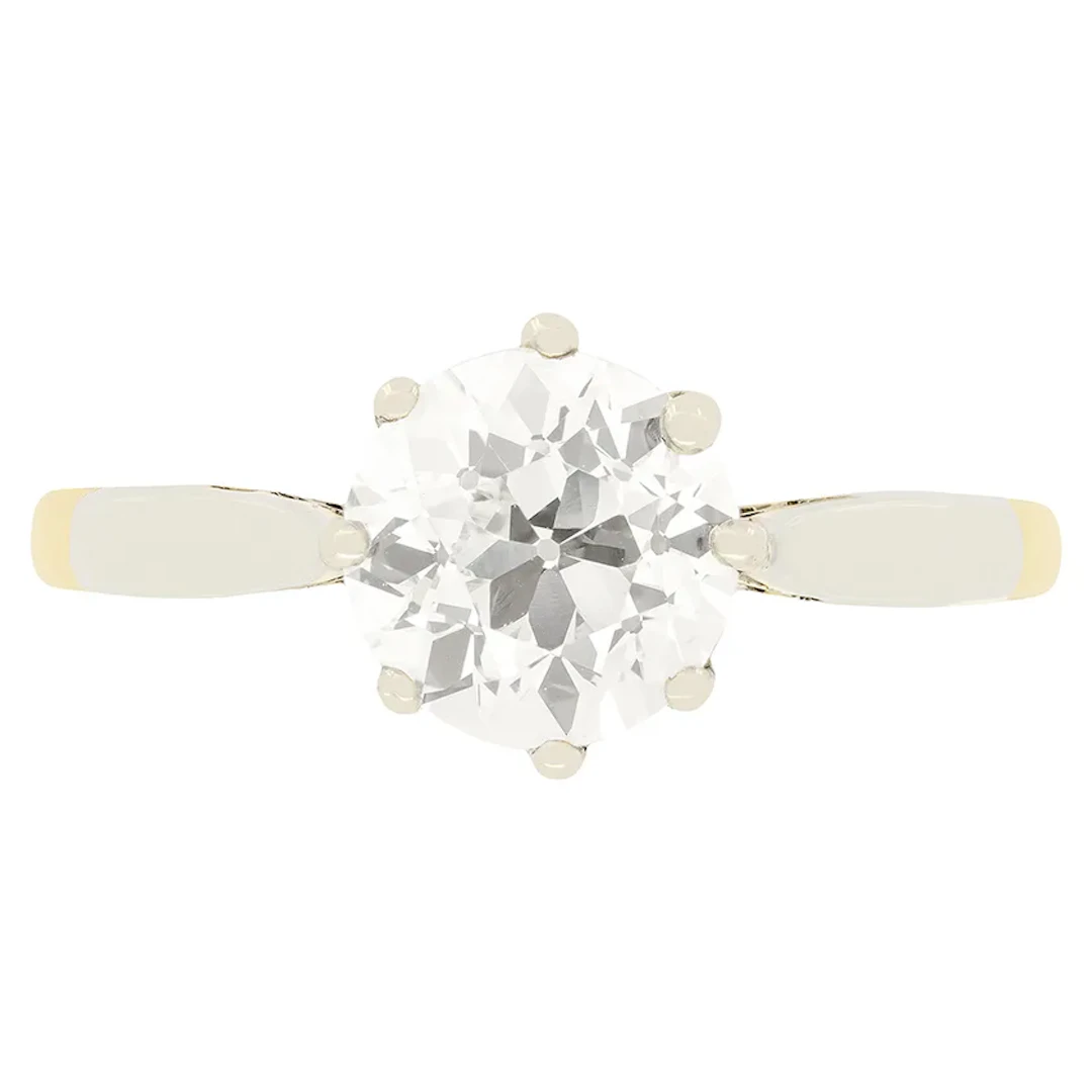 Edwardian 1.50ct Diamond solitaire, c.1910s