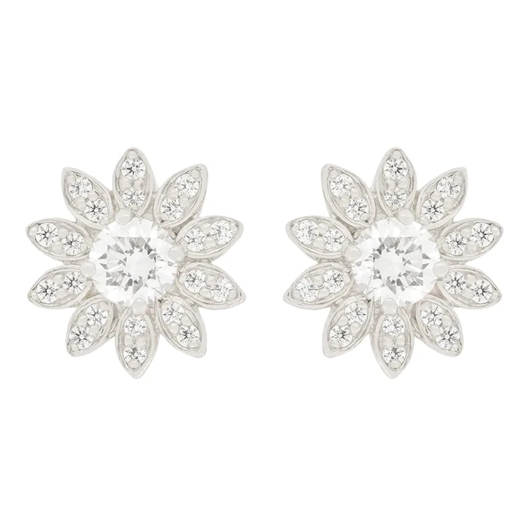 Tiffany & Co. ‘Enchant’ 0.70ct Diamond Flower Earrings