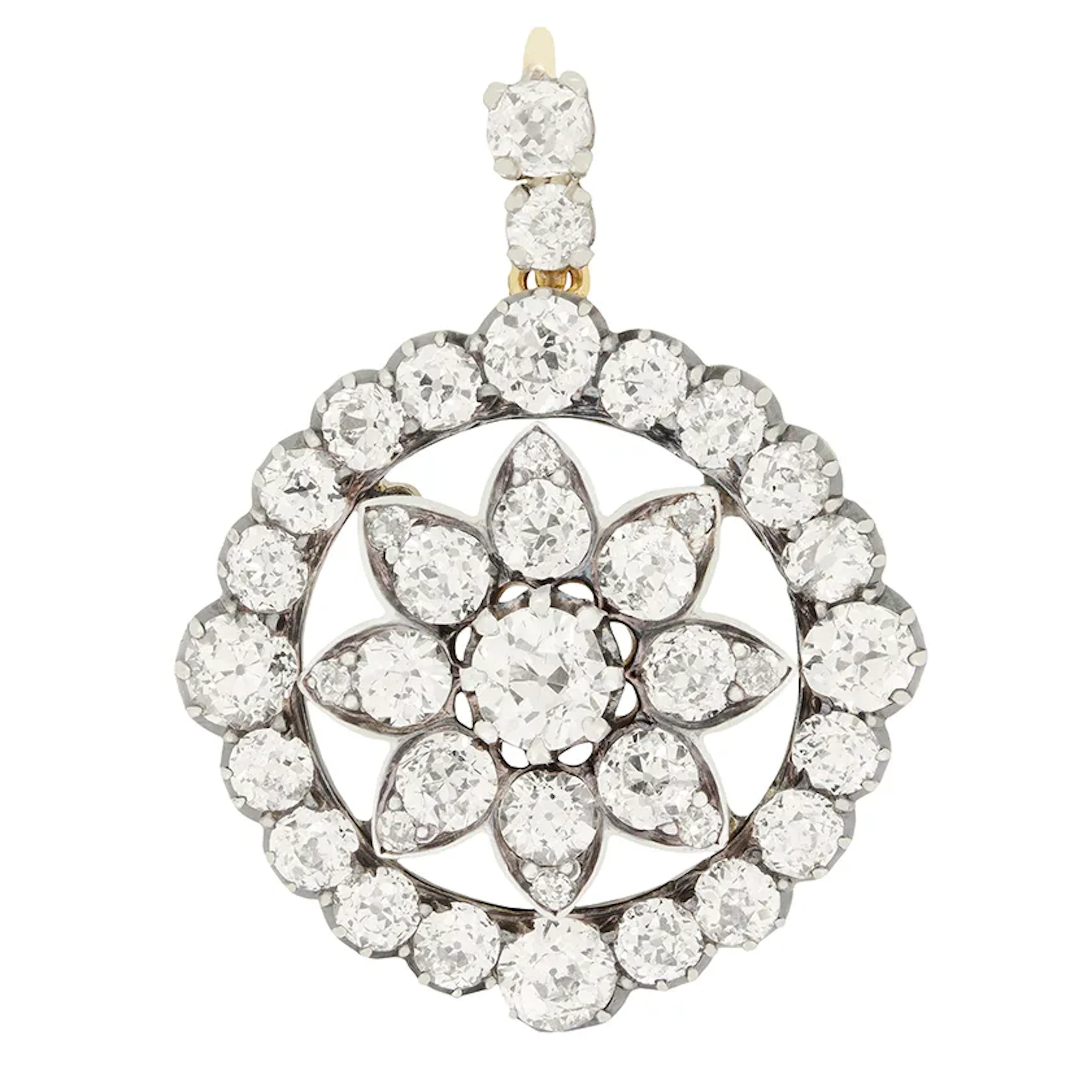 Victorian 5.00ct Diamond Pendant/Brooch c.1880s
