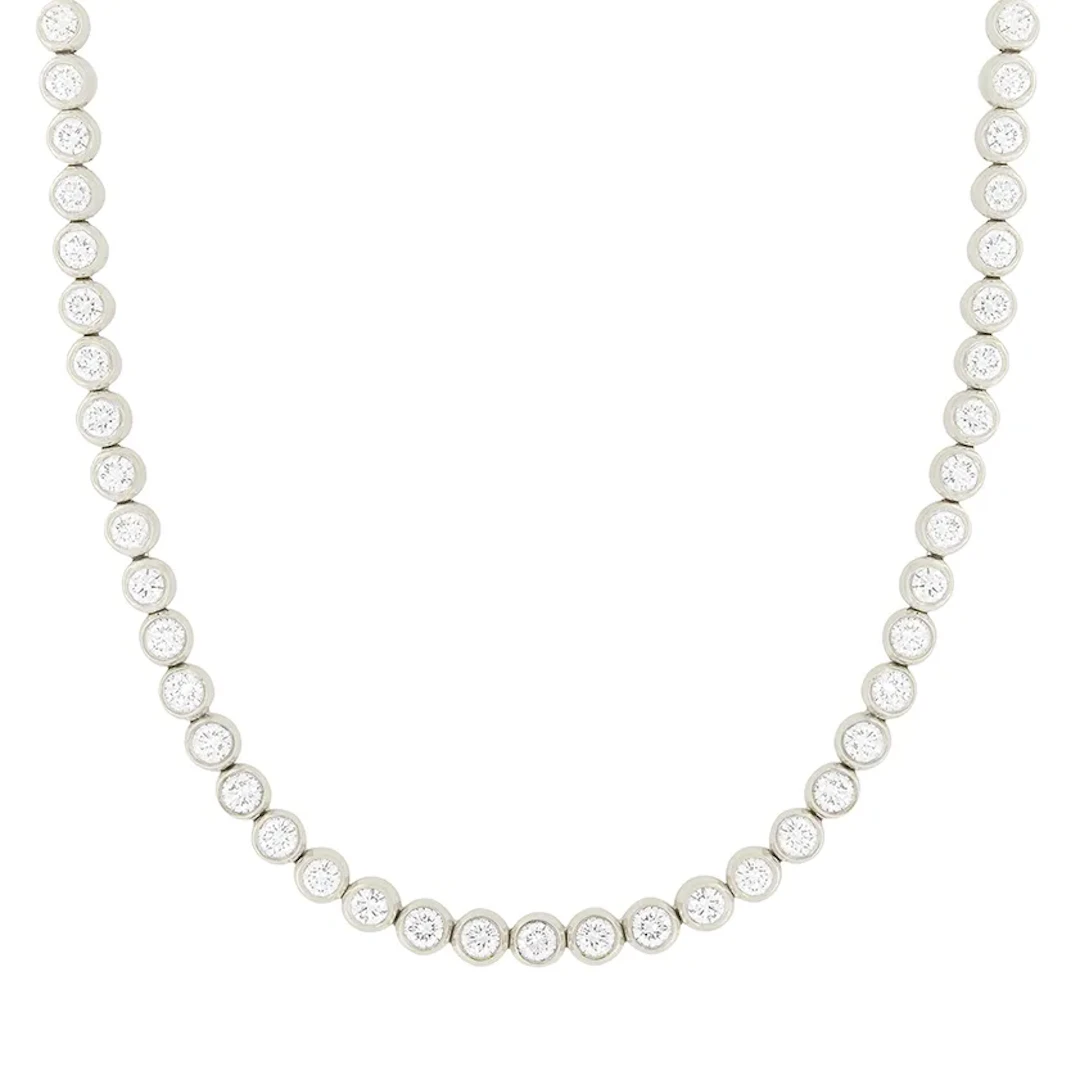 Tiffany & Co. 6.75ct Diamond Tennis Necklace