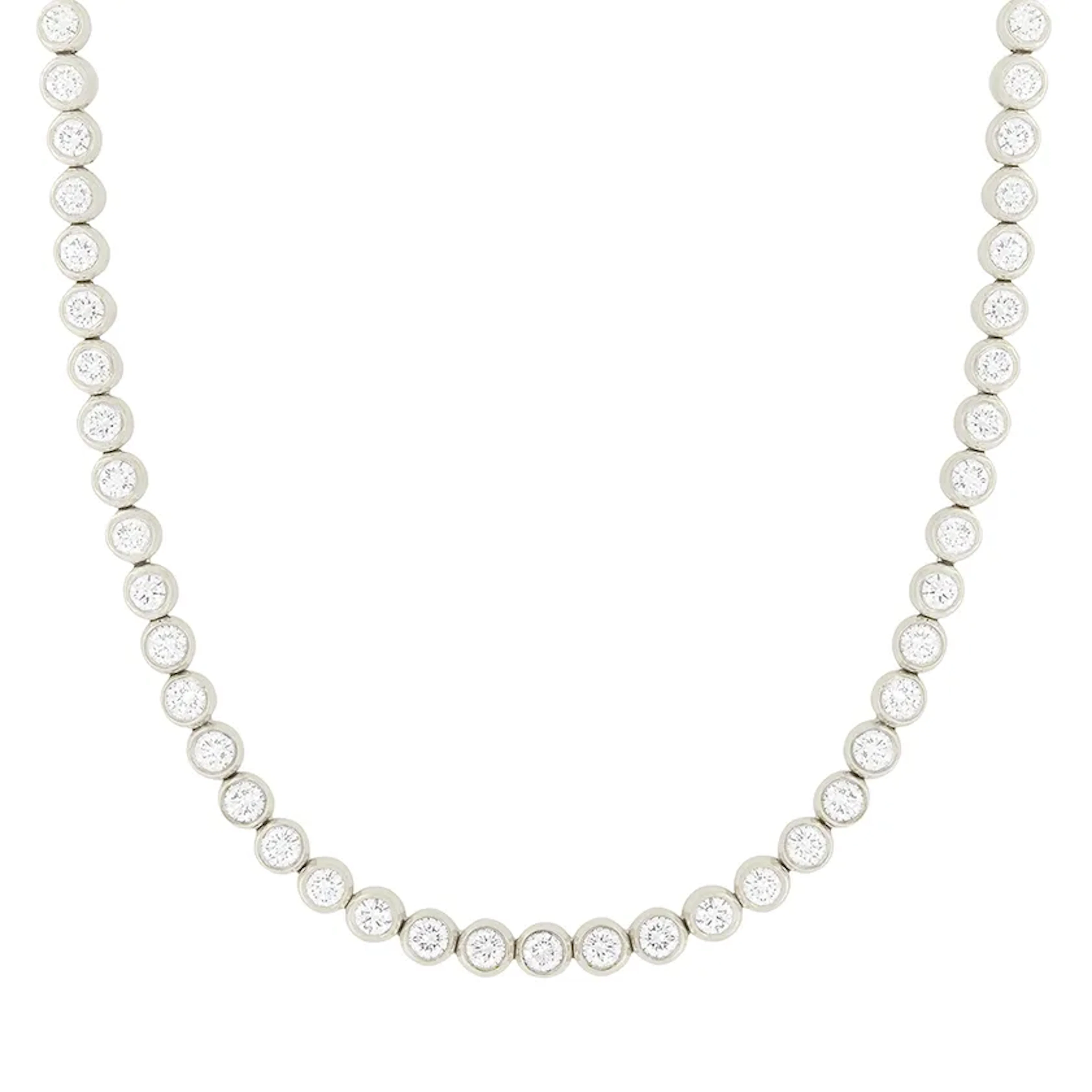 Tiffany & Co. 6.75ct Diamond Tennis Necklace