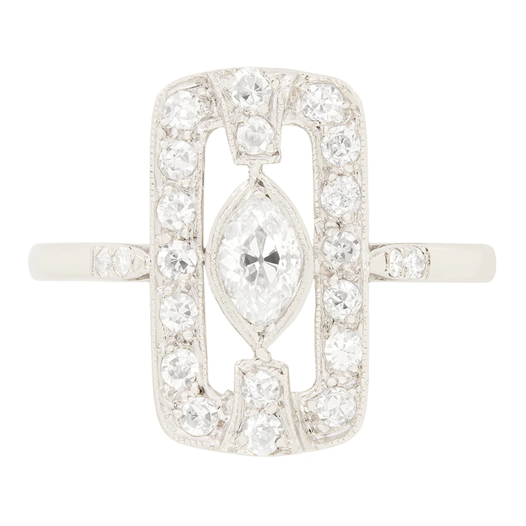 Art Deco 0.40ct Diamond Cluster c.1920s