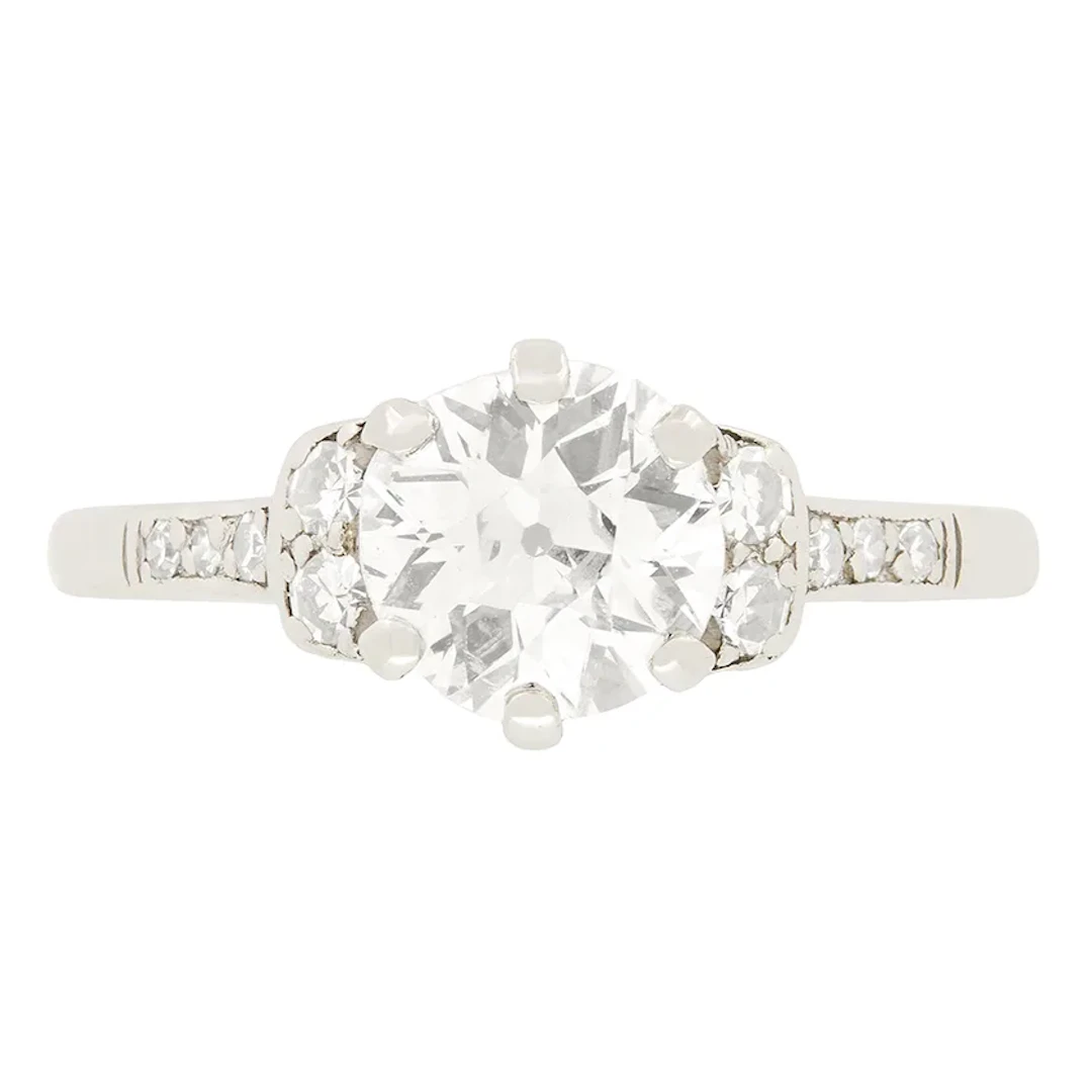 Art Deco 1.15ct Diamond Solitaire Ring, c.1920s