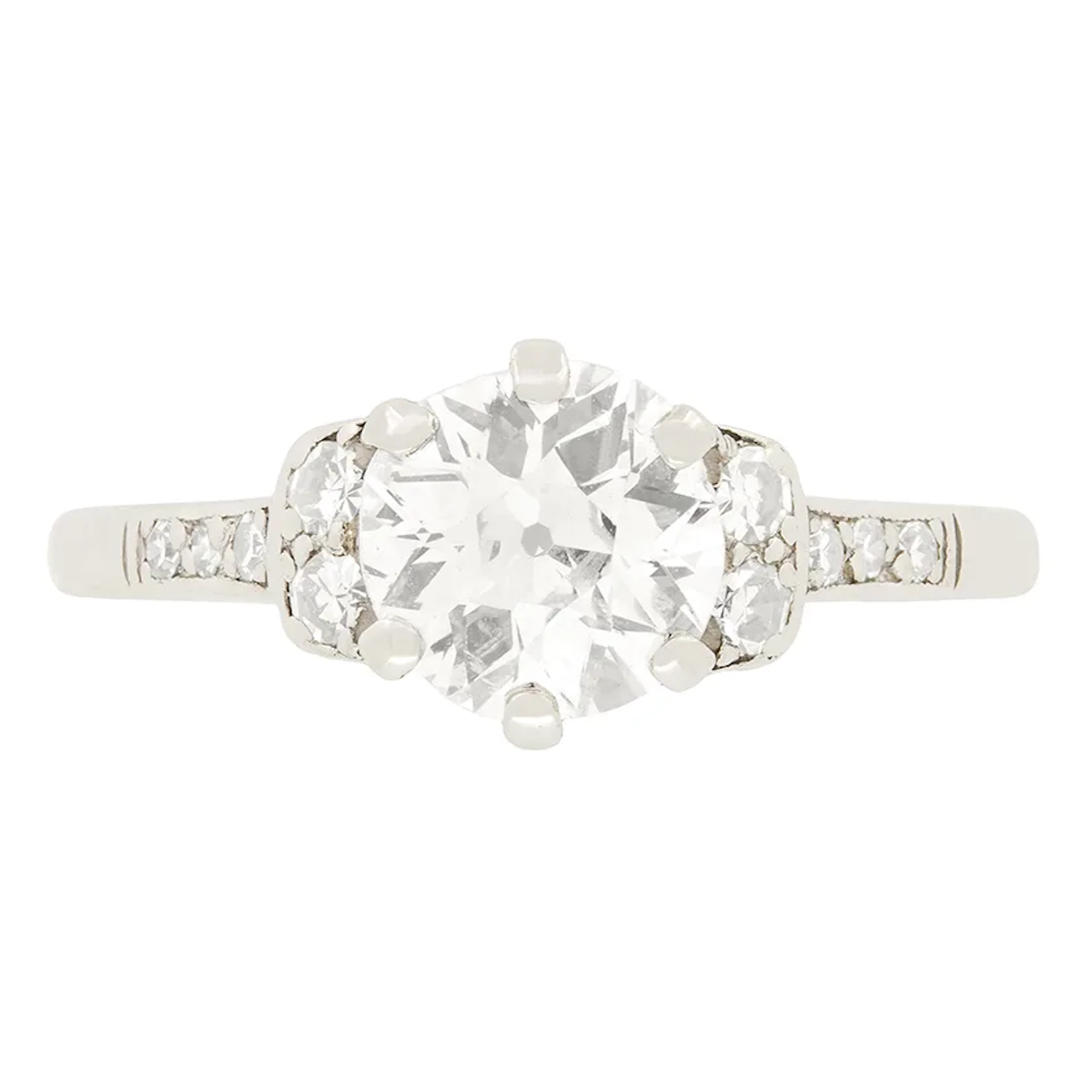 Art Deco 1.15ct Diamond Solitaire Ring, c.1920s