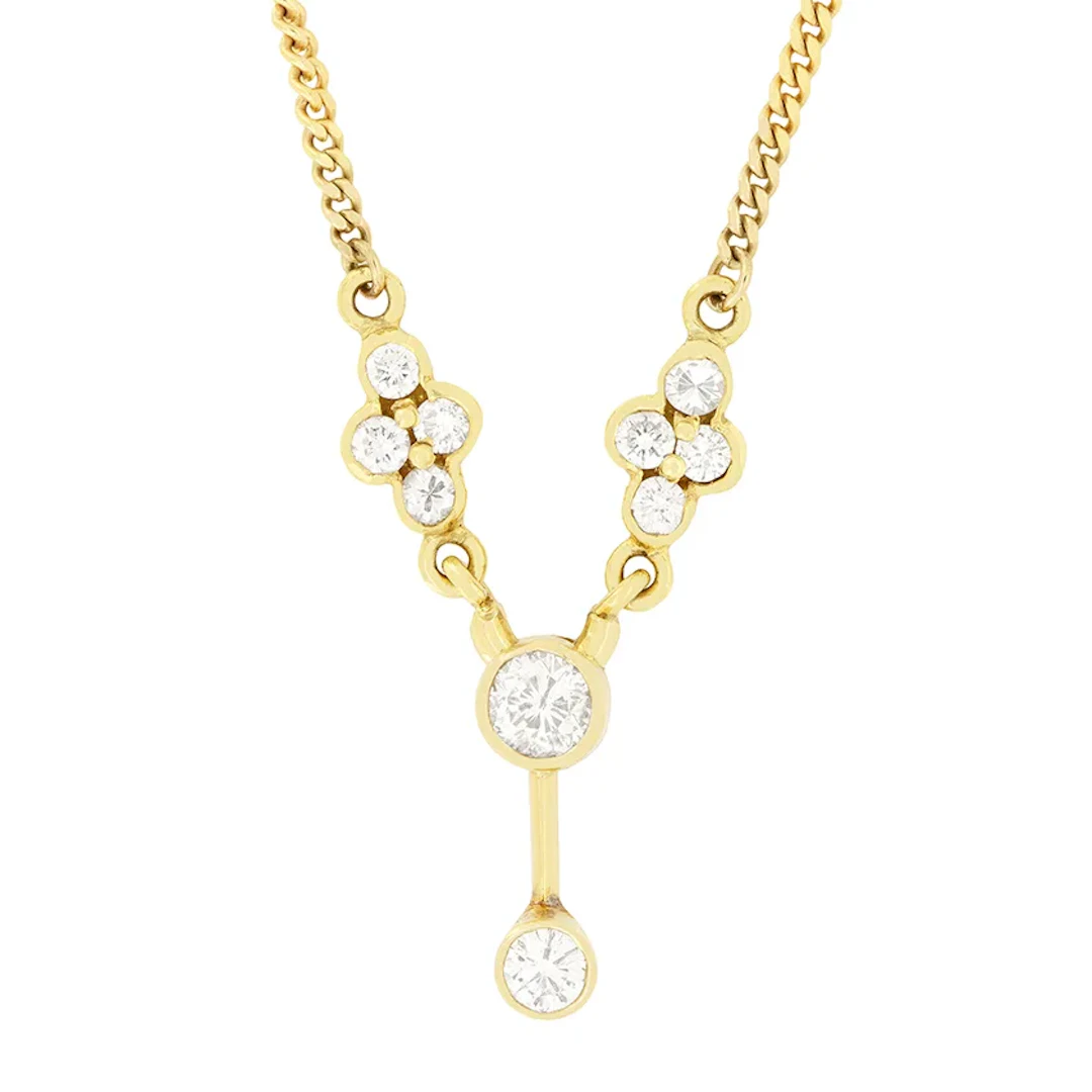 Vintage 1.00ct Diamond Necklace, c.1980s