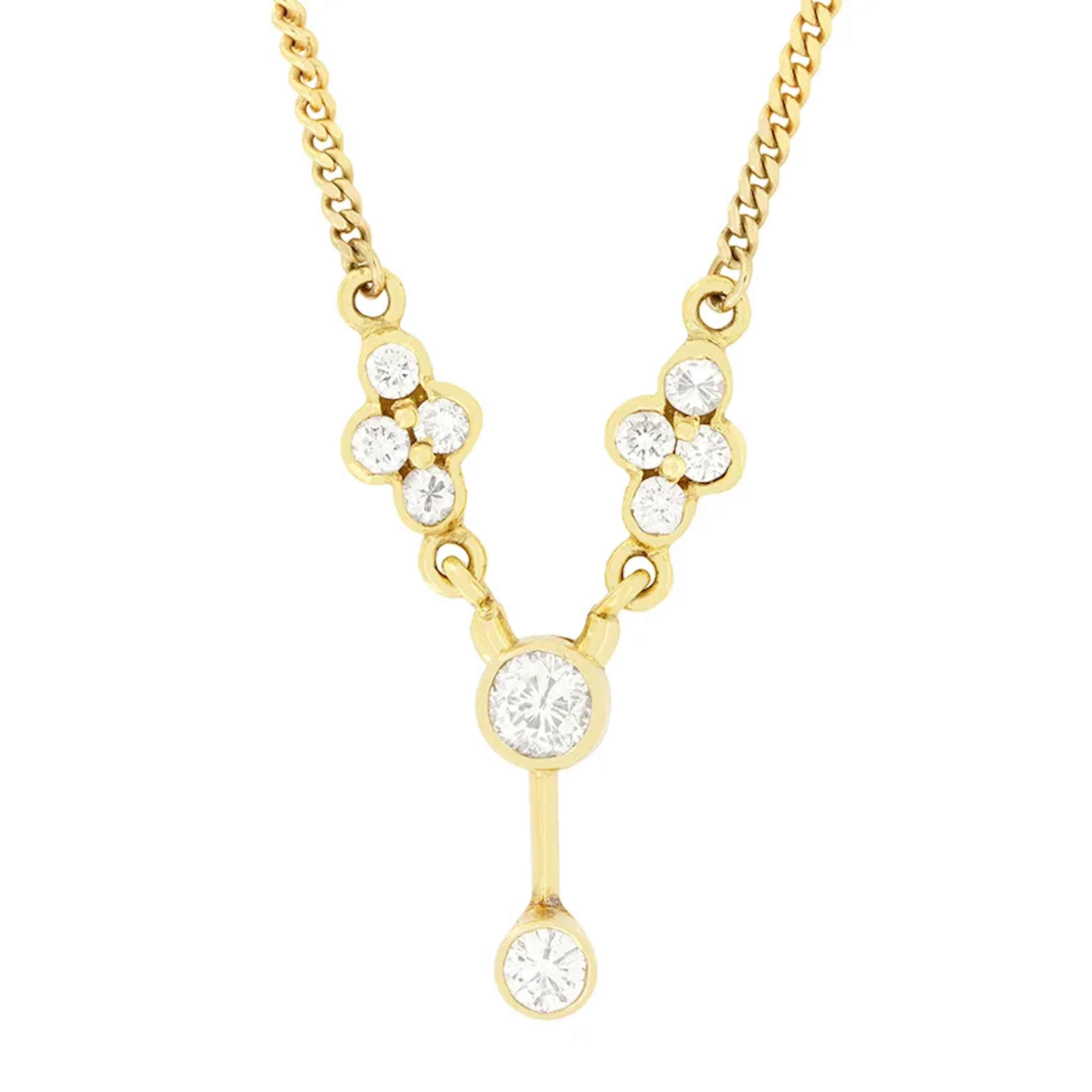 Vintage 1.00ct Diamond Necklace, c.1980s