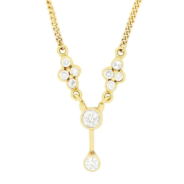 Vintage 1.00ct Diamond Necklace, c.1980s