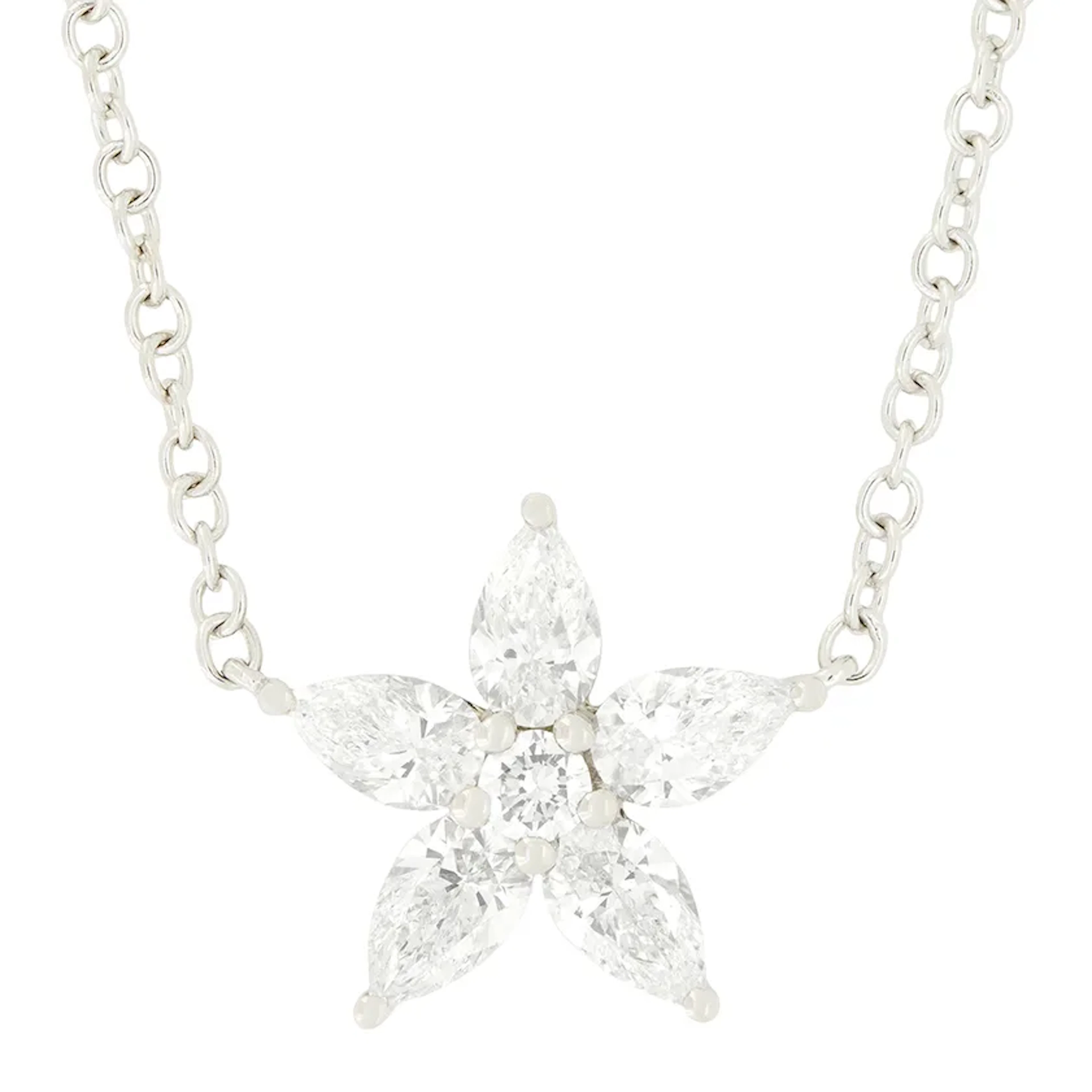 Contemporary 1.10ct Diamond Star Pendant