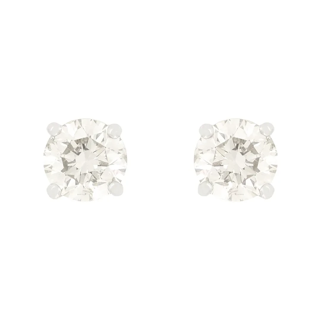 Contemporary 1.88ct Diamond Stud Earrings