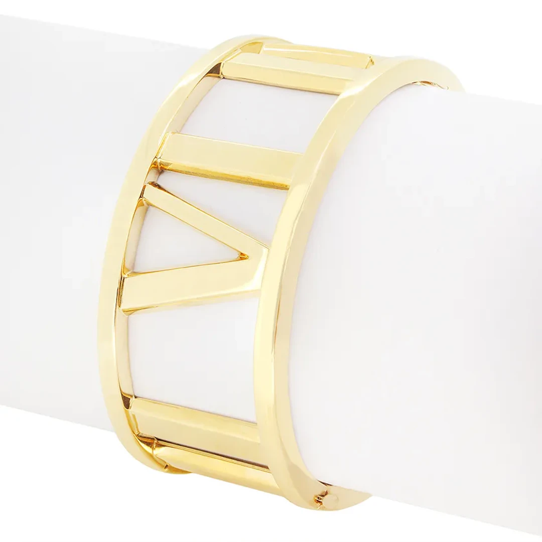 Tiffany & Co. 18ct Gold Atlas Bangle, c.2003