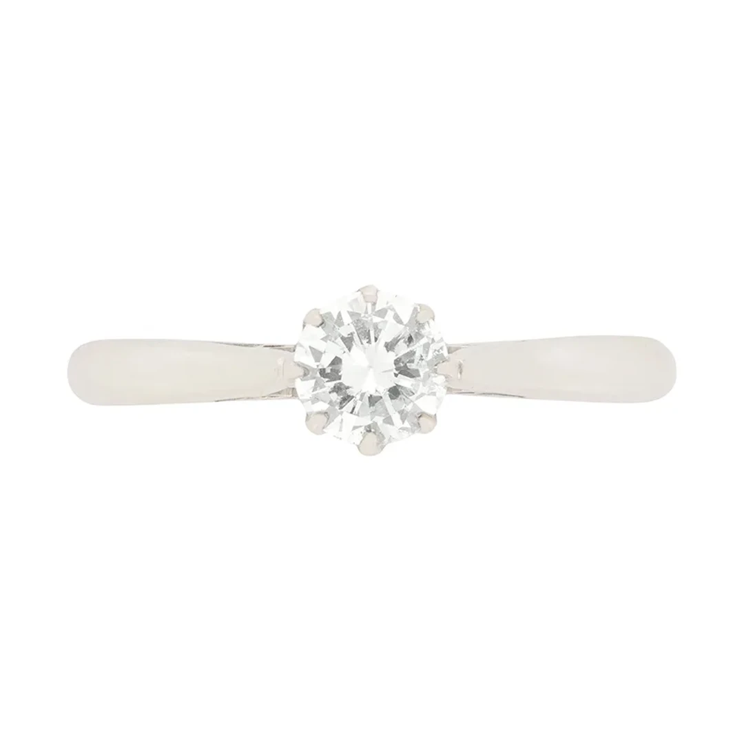 Art Deco 0.50ct Diamond Solitaire Engagement Ring, c.1930s