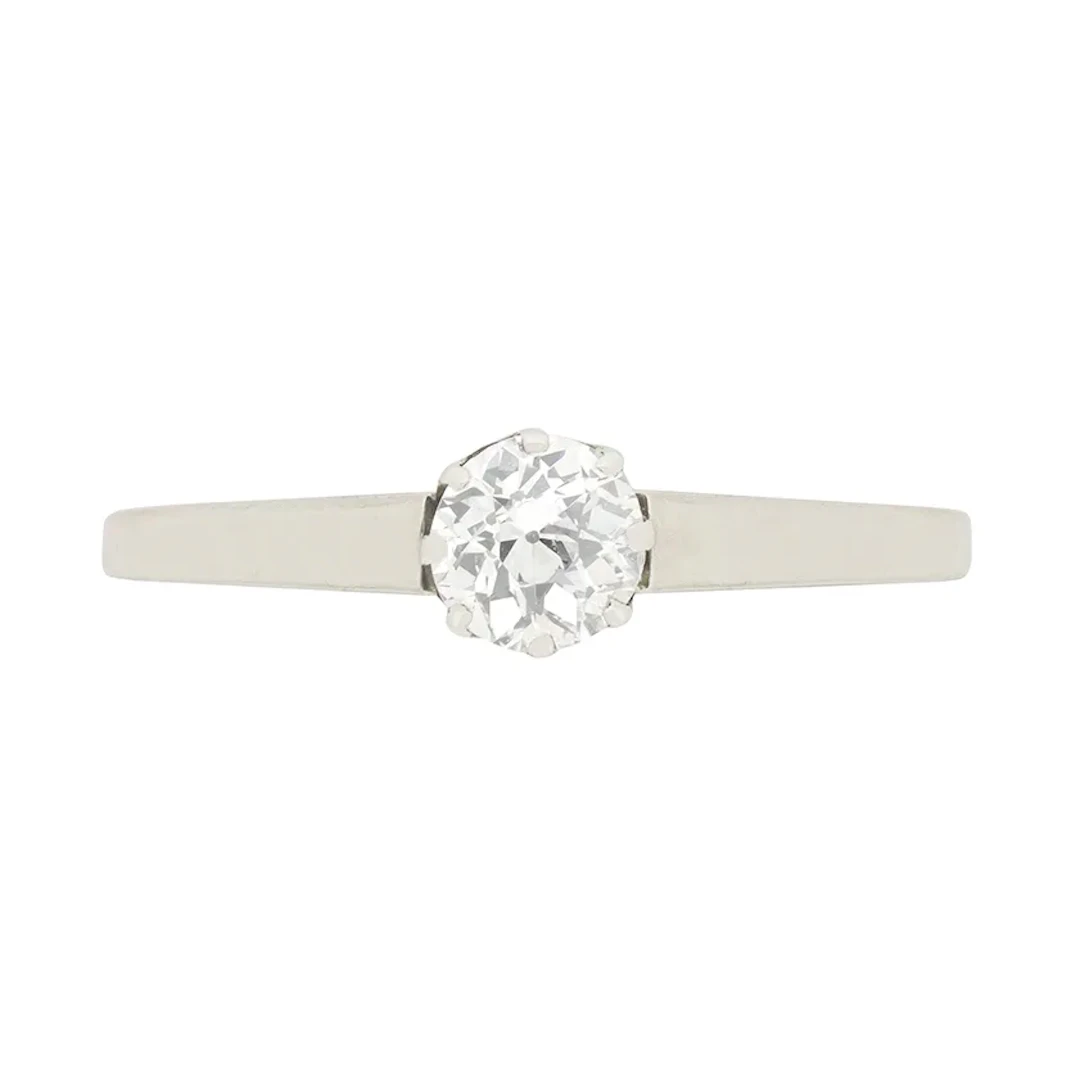 Art Deco 0.40ct Diamond Solitaire Engagement Ring, c.1920s