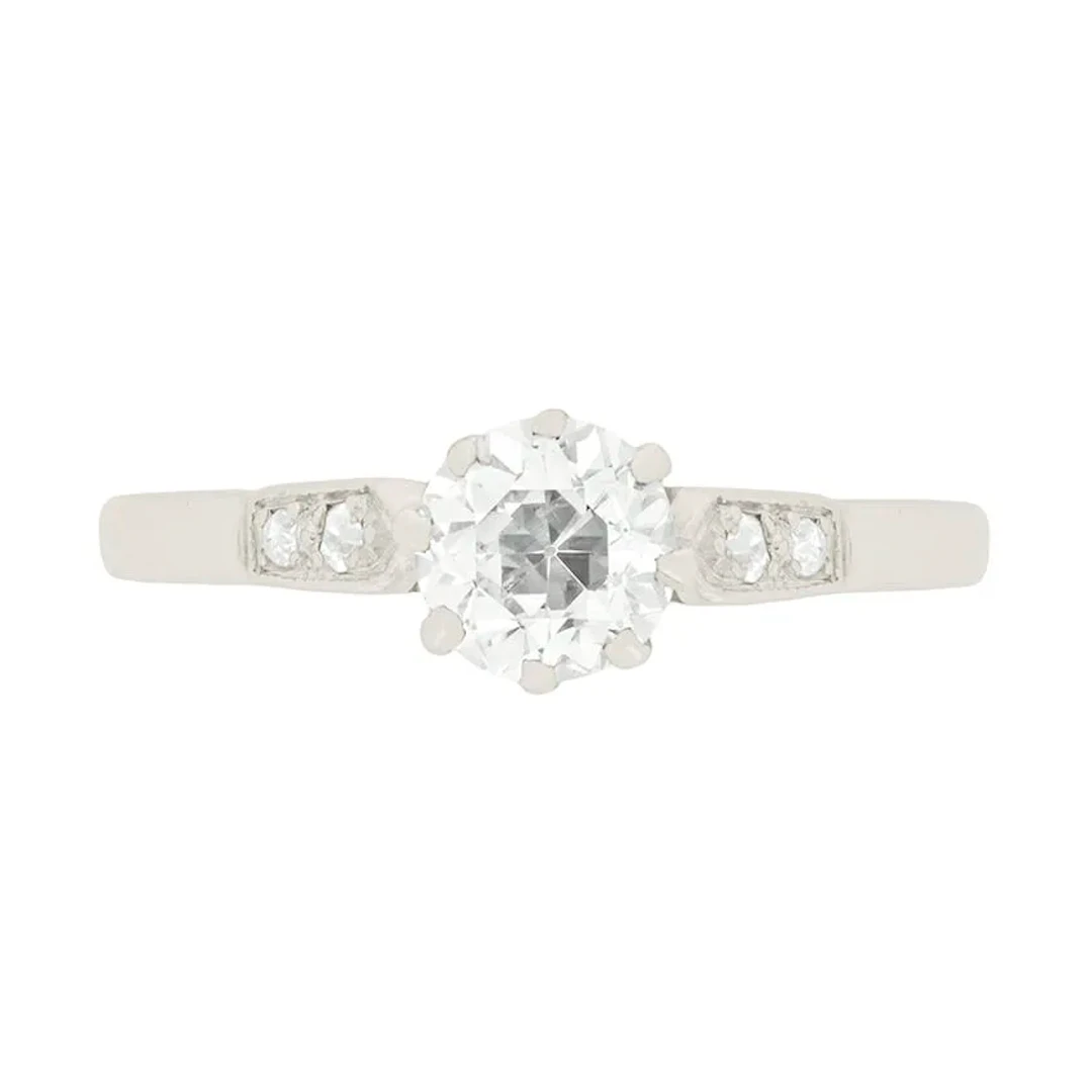 Art Deco 0.67ct Diamond Solitaire Engagement Ring, c.1920s