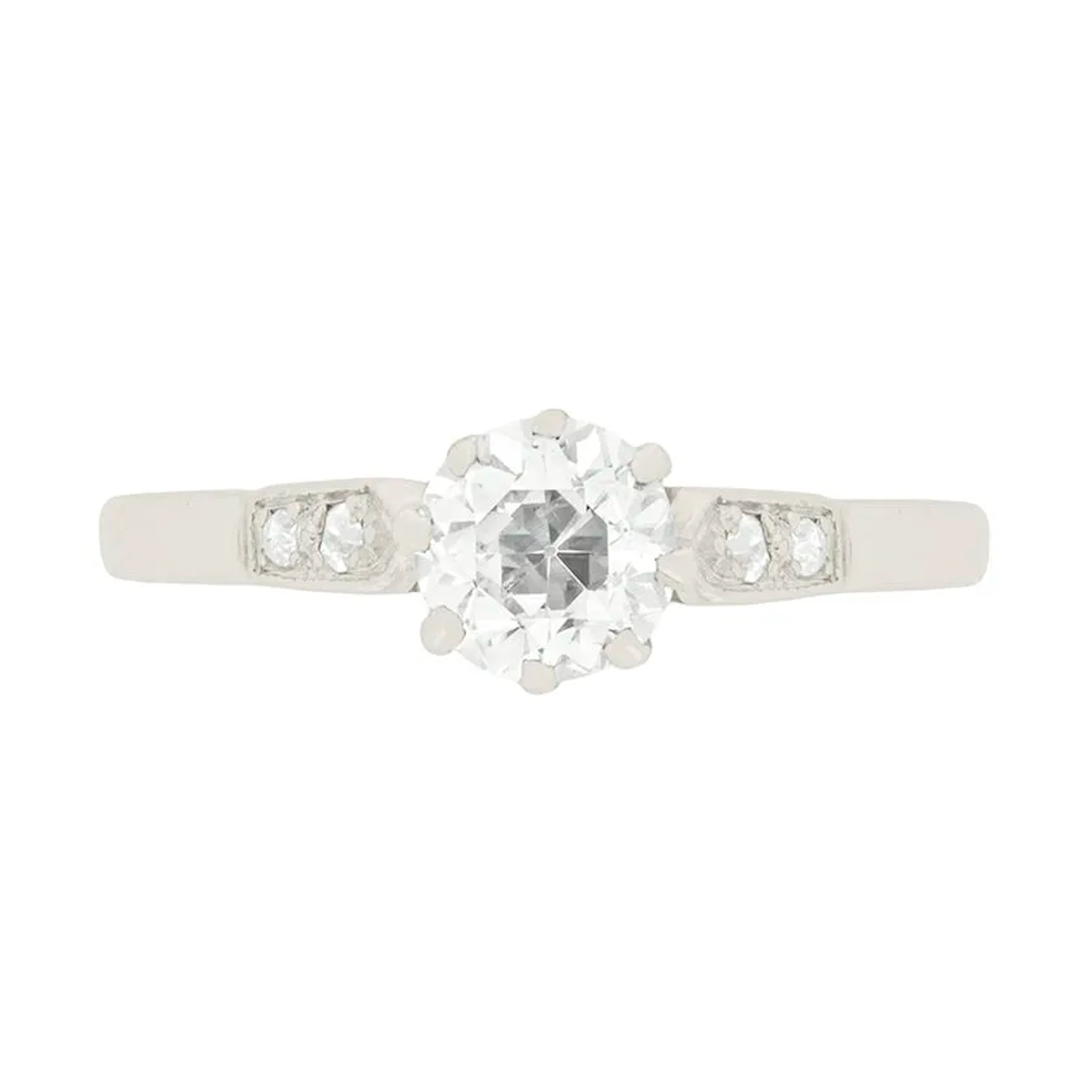 Art Deco 0.67ct Diamond Solitaire Engagement Ring, c.1920s