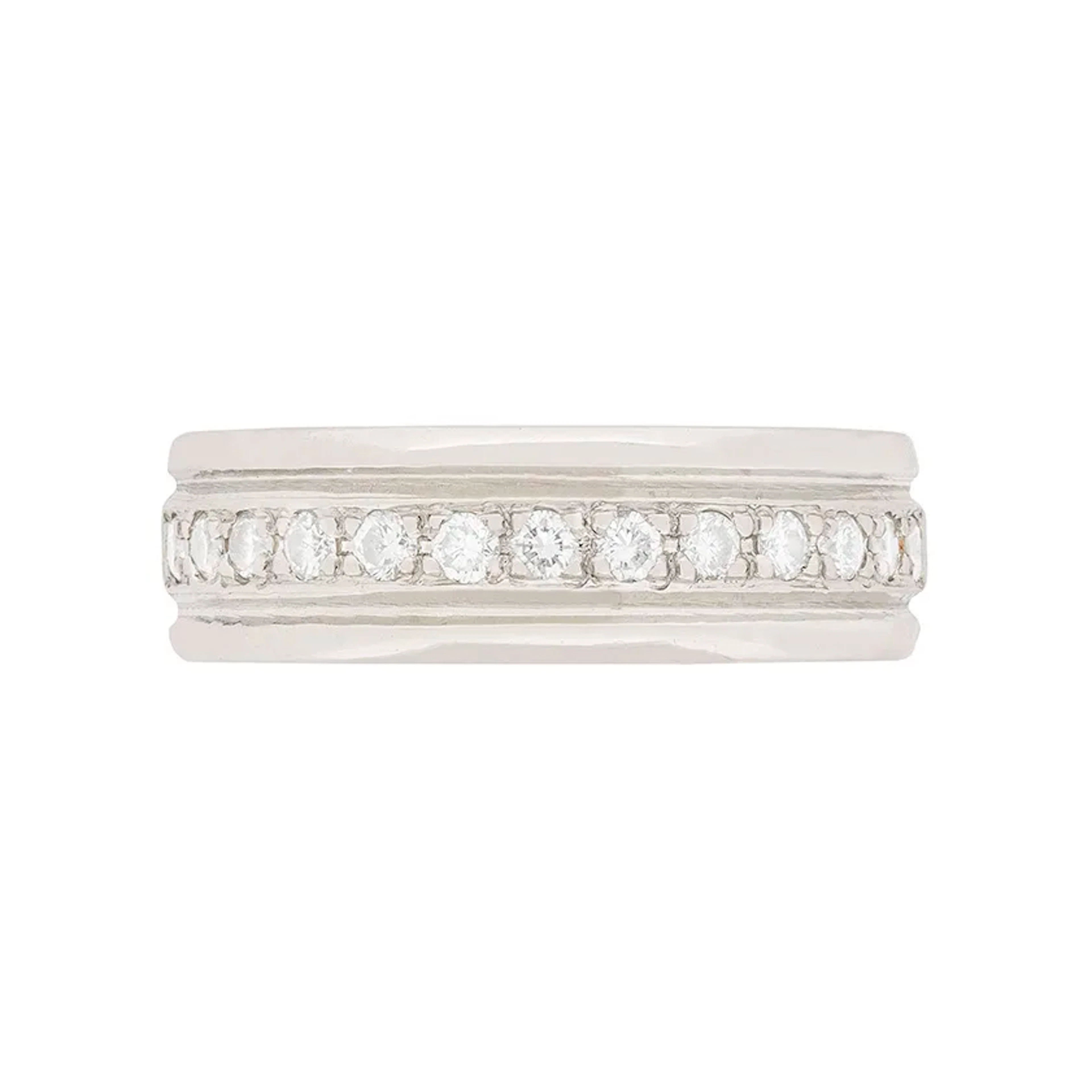 Platinum Half Eternity Diamond Wedding Band