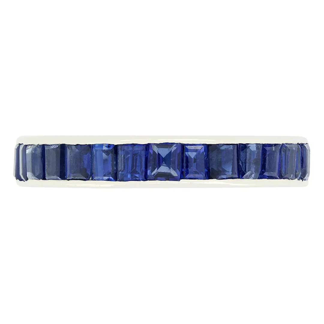 Art Deco 3.00ct Sapphire Full Eternity Ring, c.1930s