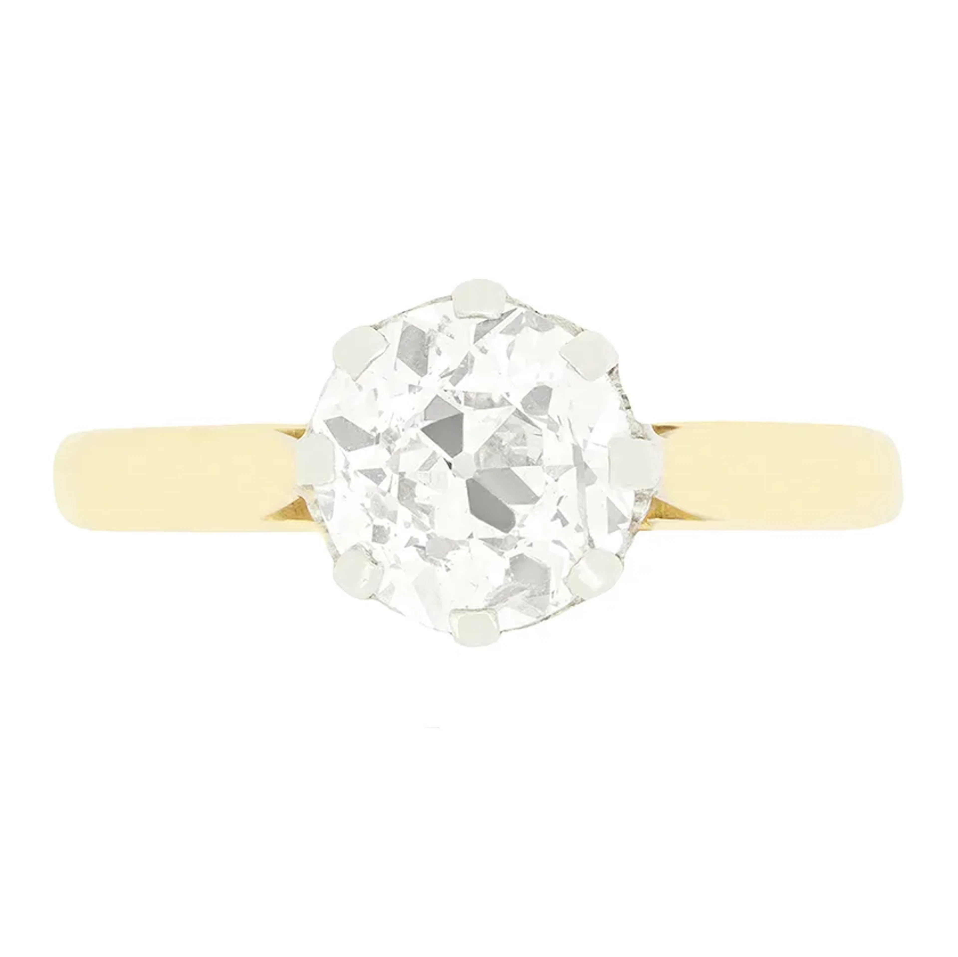 Vintage 1.35ct Diamond Solitaire Ring, c.1960s