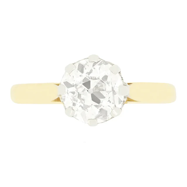 Vintage 1.35ct Diamond Solitaire Ring, c.1960s