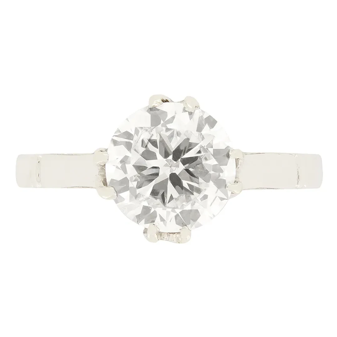 Art Deco 1.30ct Diamond Solitaire Ring, c.1920s