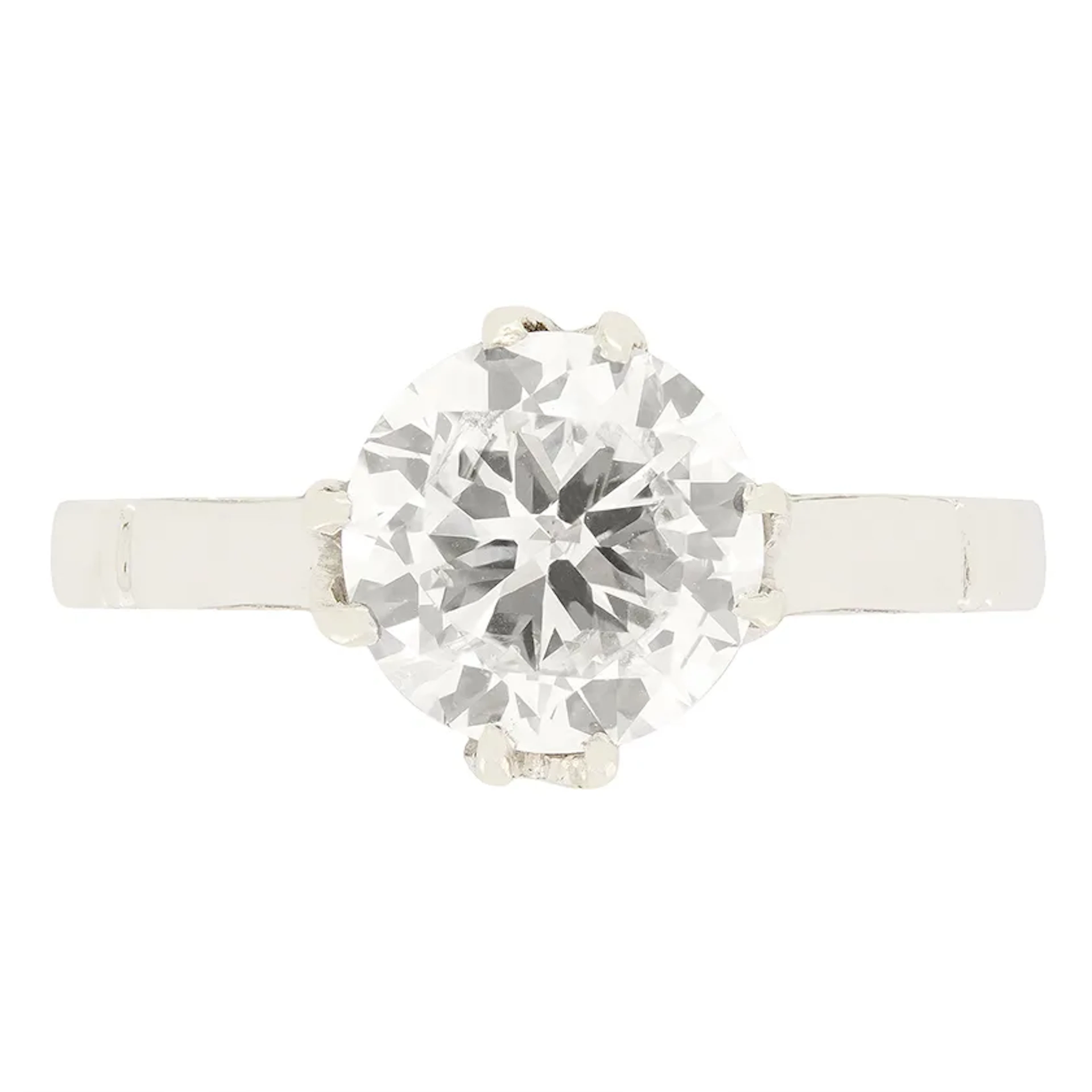 Art Deco 1.30ct Diamond Solitaire Ring, c.1920s