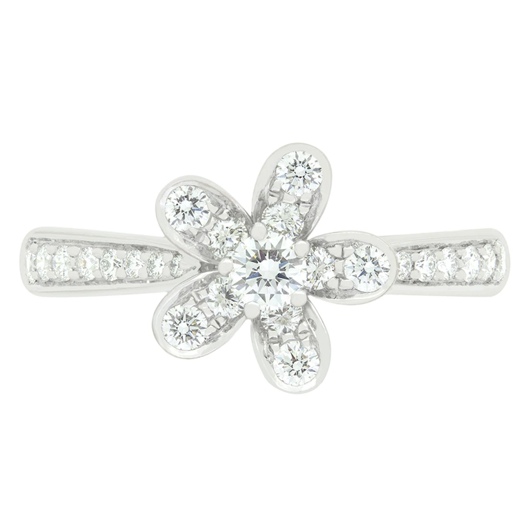 Van Cleef & Arpels 0.44ct Diamond ‘Socrate’ Flower Ring