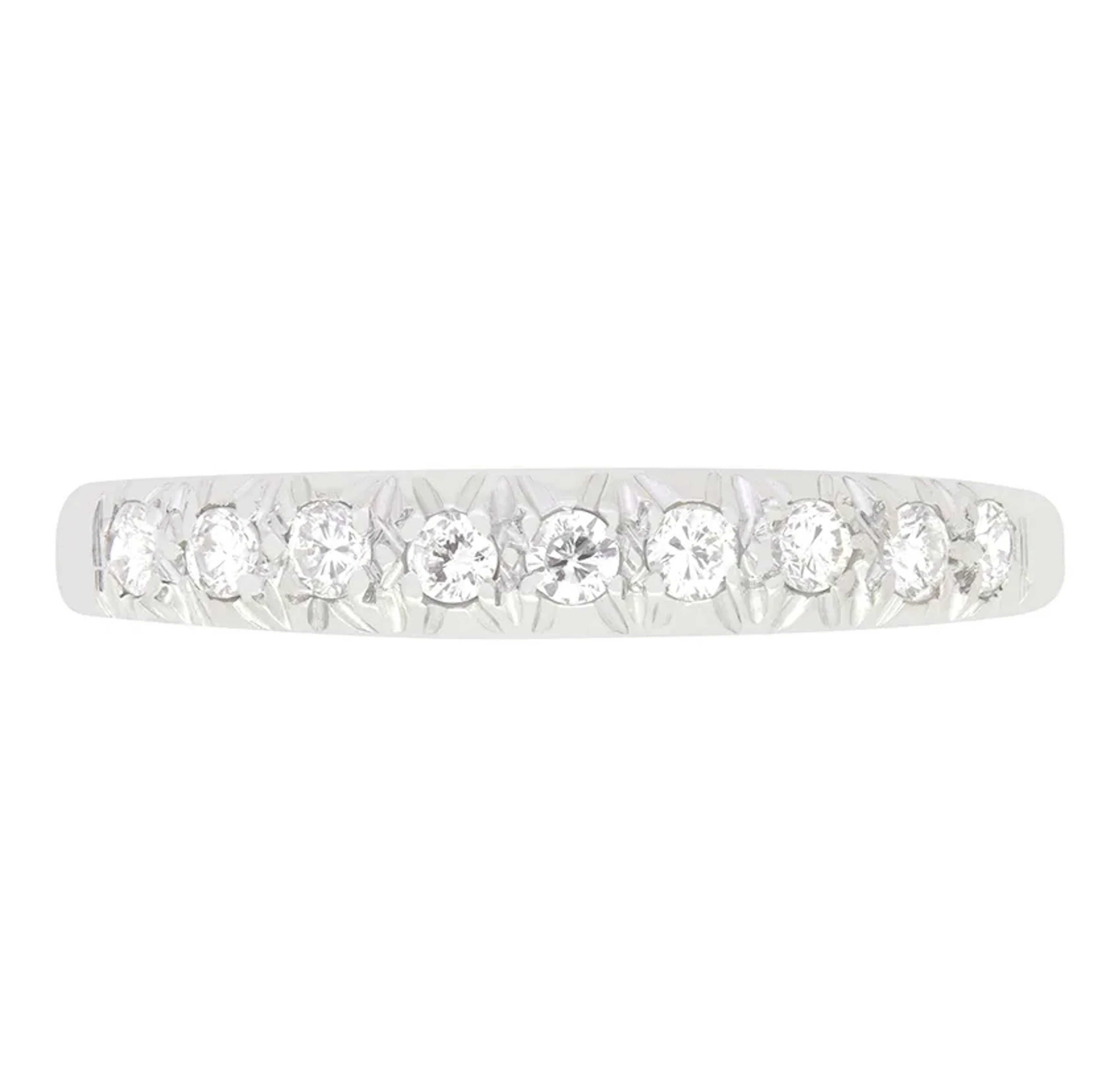 Vintage 0.27ct Diamond Half Eternity Ring, c.1979