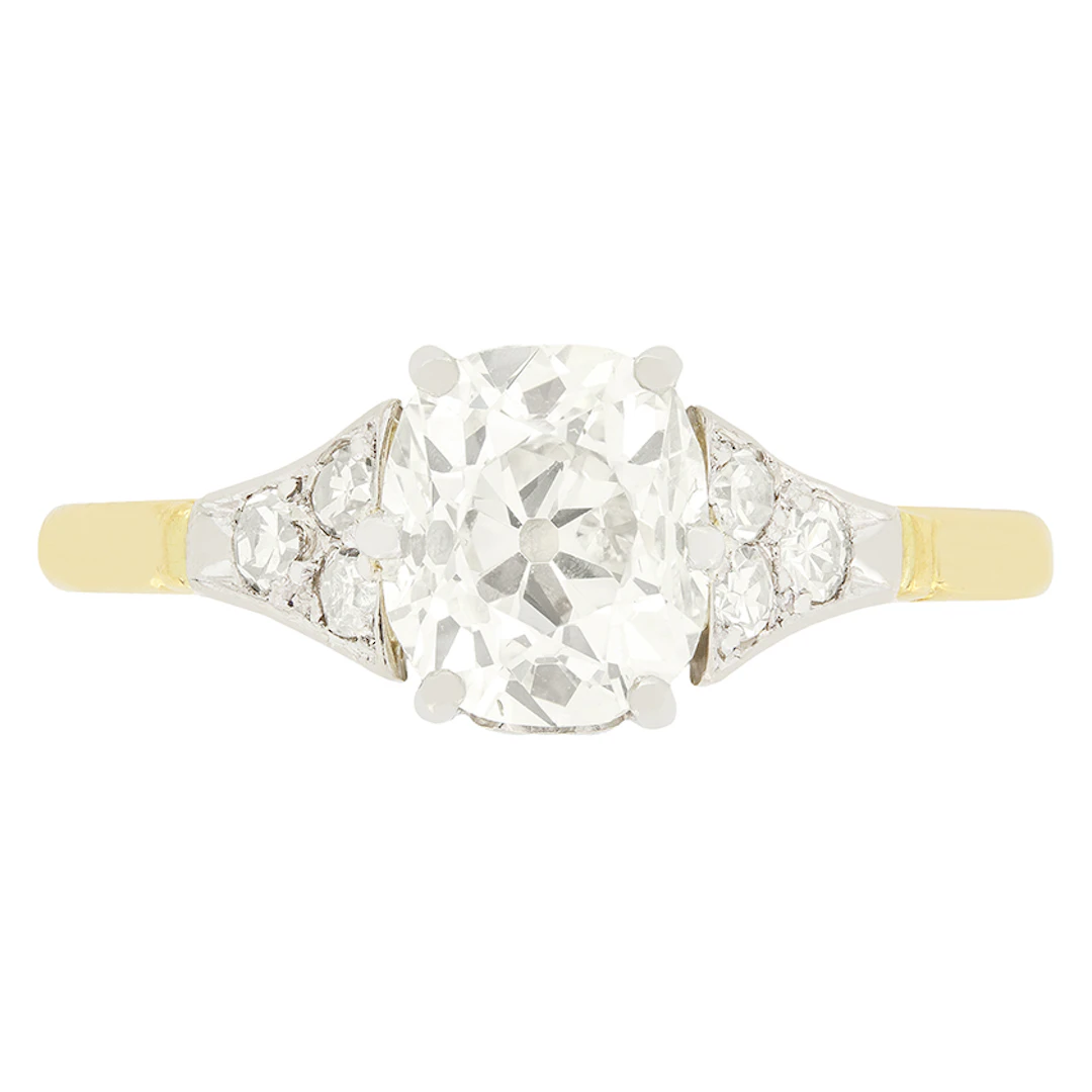 Edwardian 1.30ct Diamond Solitaire Ring, c.1910s