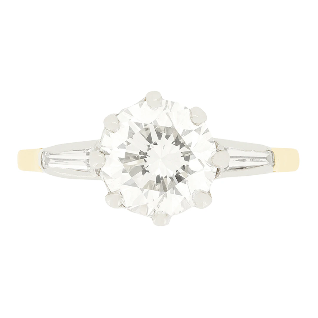 Vintage 2.00ct Diamond Solitaire Ring, c.1950s