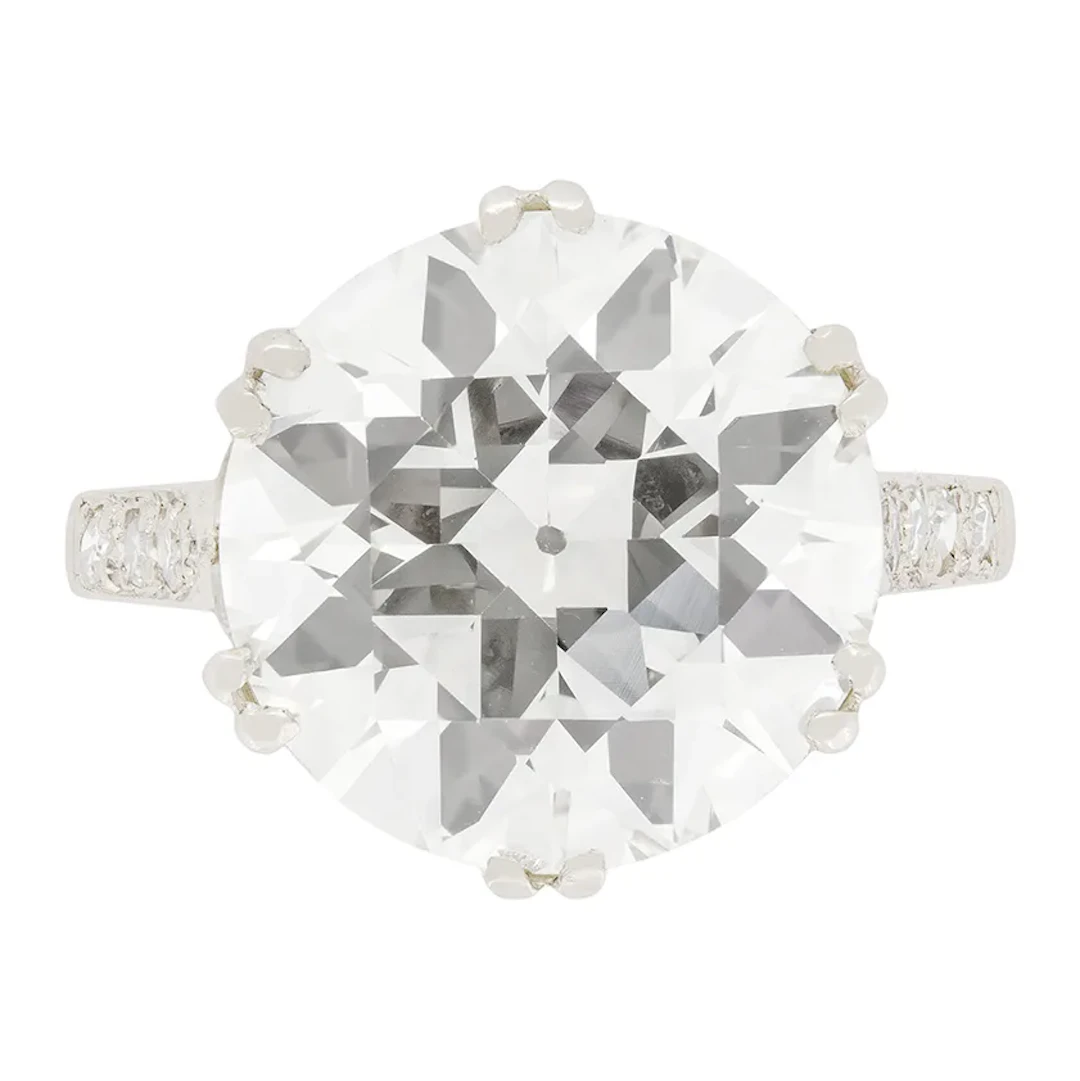Art Deco 6.00ct Diamond Solitaire Ring, c.1920s