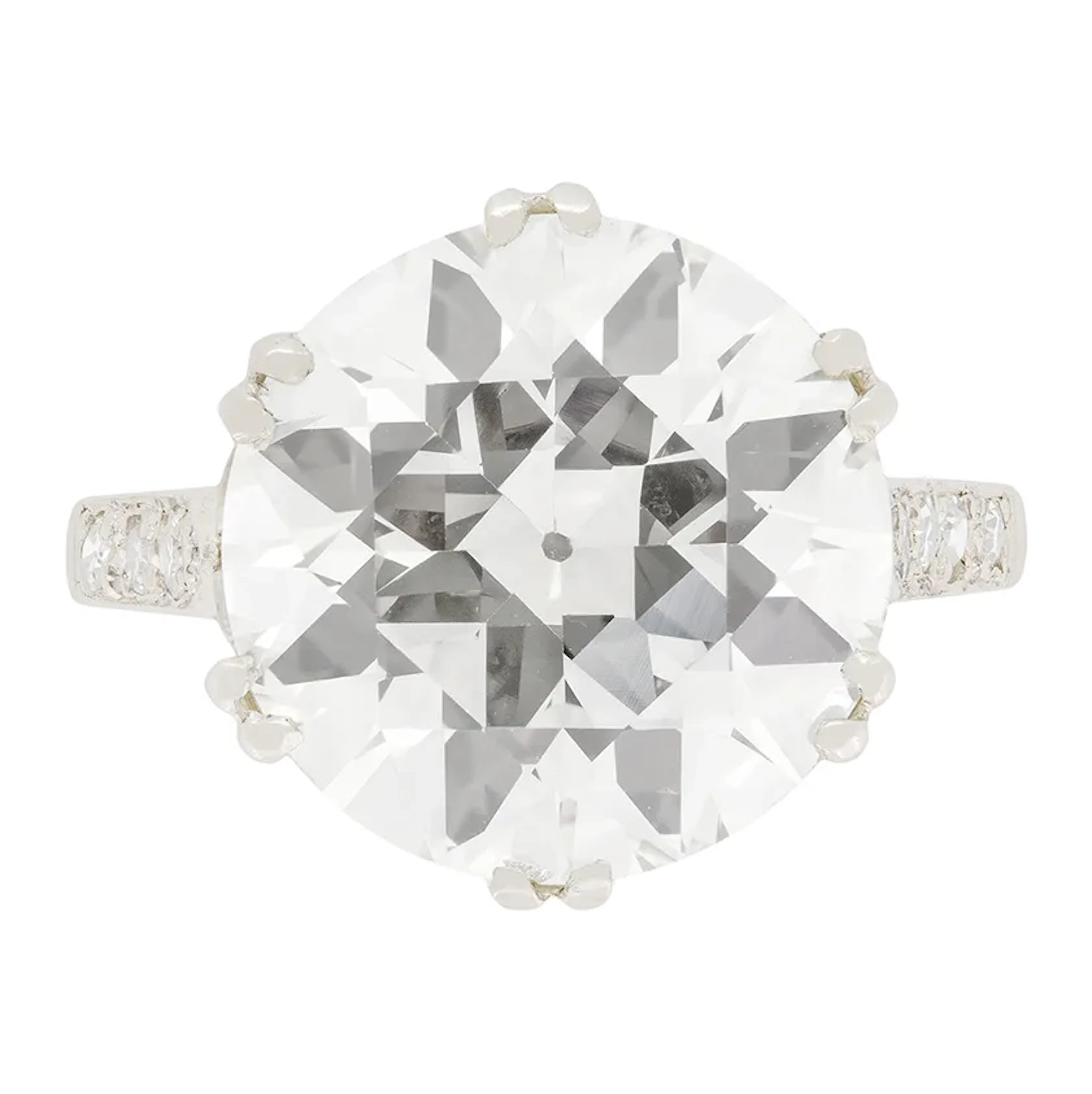 Art Deco 6.00ct Diamond Solitaire Ring, c.1920s