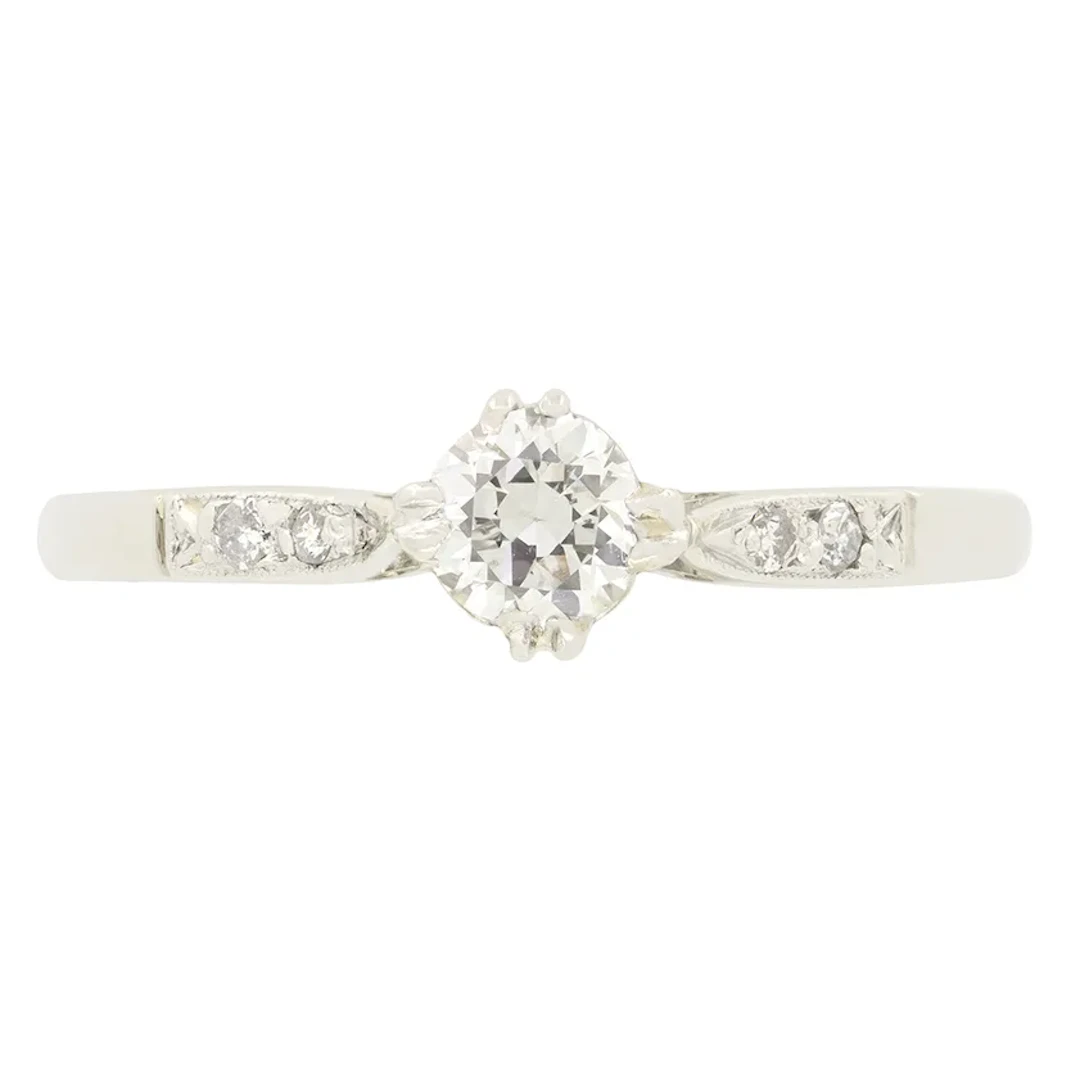 Art Deco 0.30ct Diamond Solitaire, c.1920s