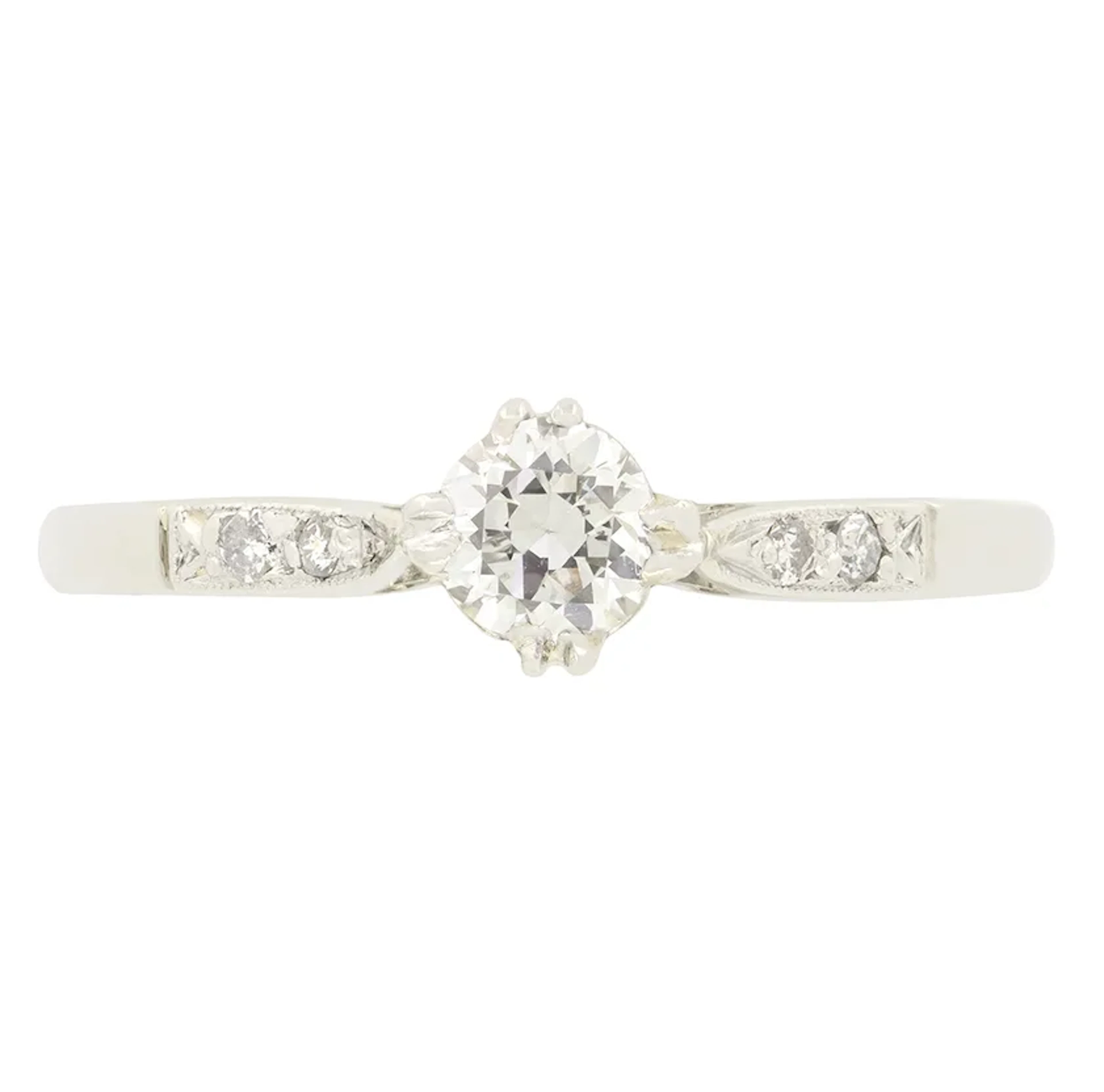 Art Deco 0.30ct Diamond Solitaire, c.1920s