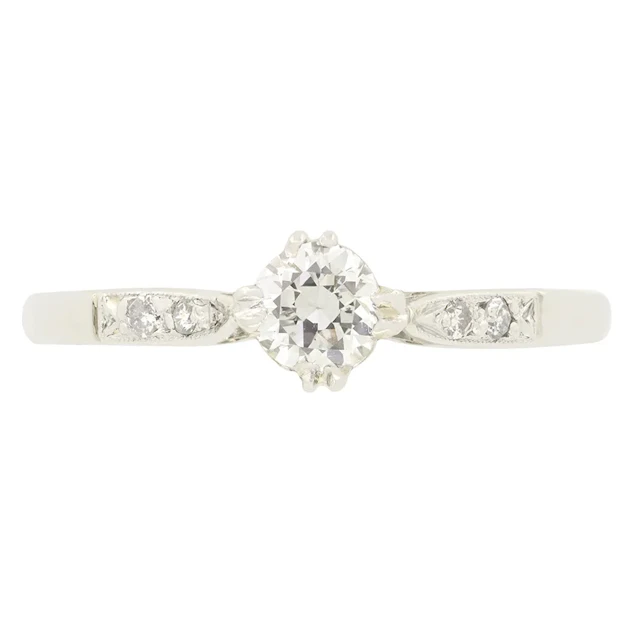 Art Deco 0.30ct Diamond Solitaire, c.1920s