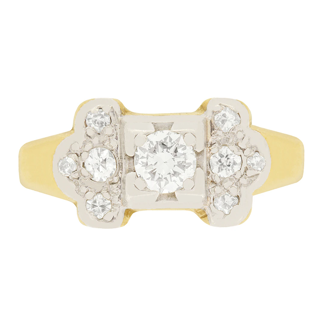 Art Deco 0.40ct Diamond Ring, c.1920s