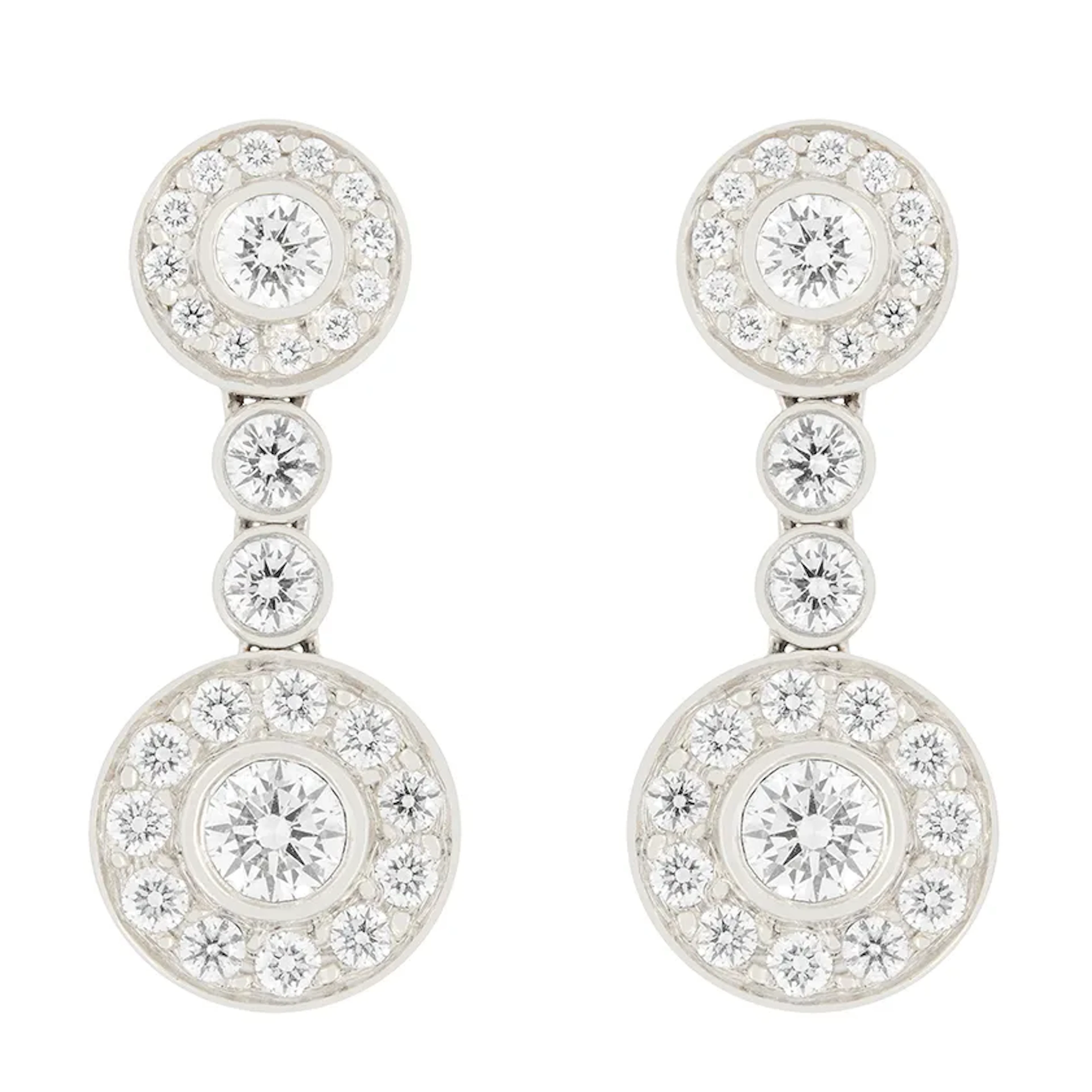 Tiffany & Co. Circlet Diamond Drop Earrings