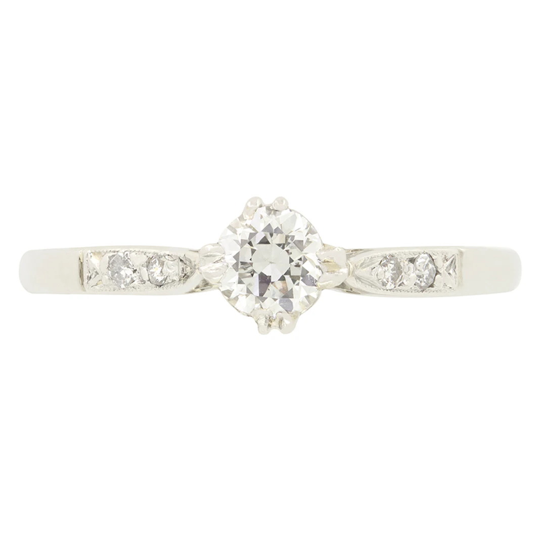 Art Deco 0.30ct Diamond Solitaire, c.1920s