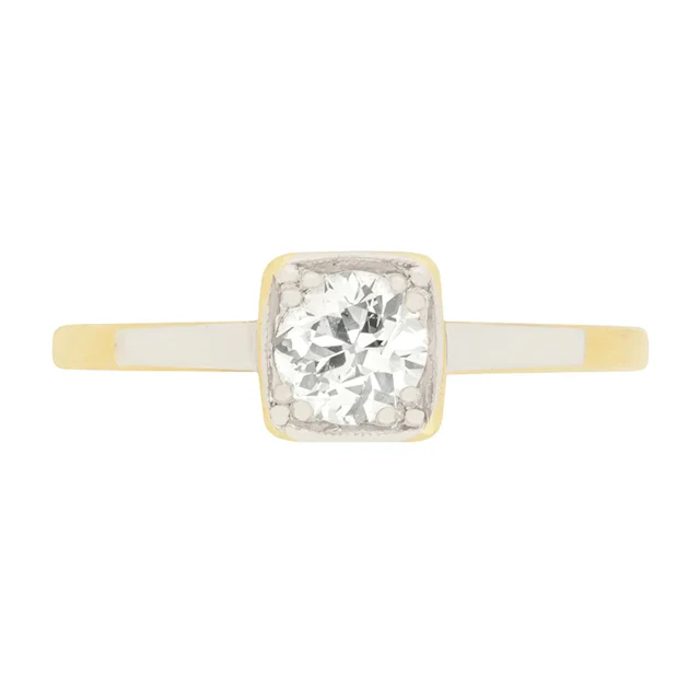 Edwardian 0.56ct Diamond Solitaire Engagement Ring, c.1910s