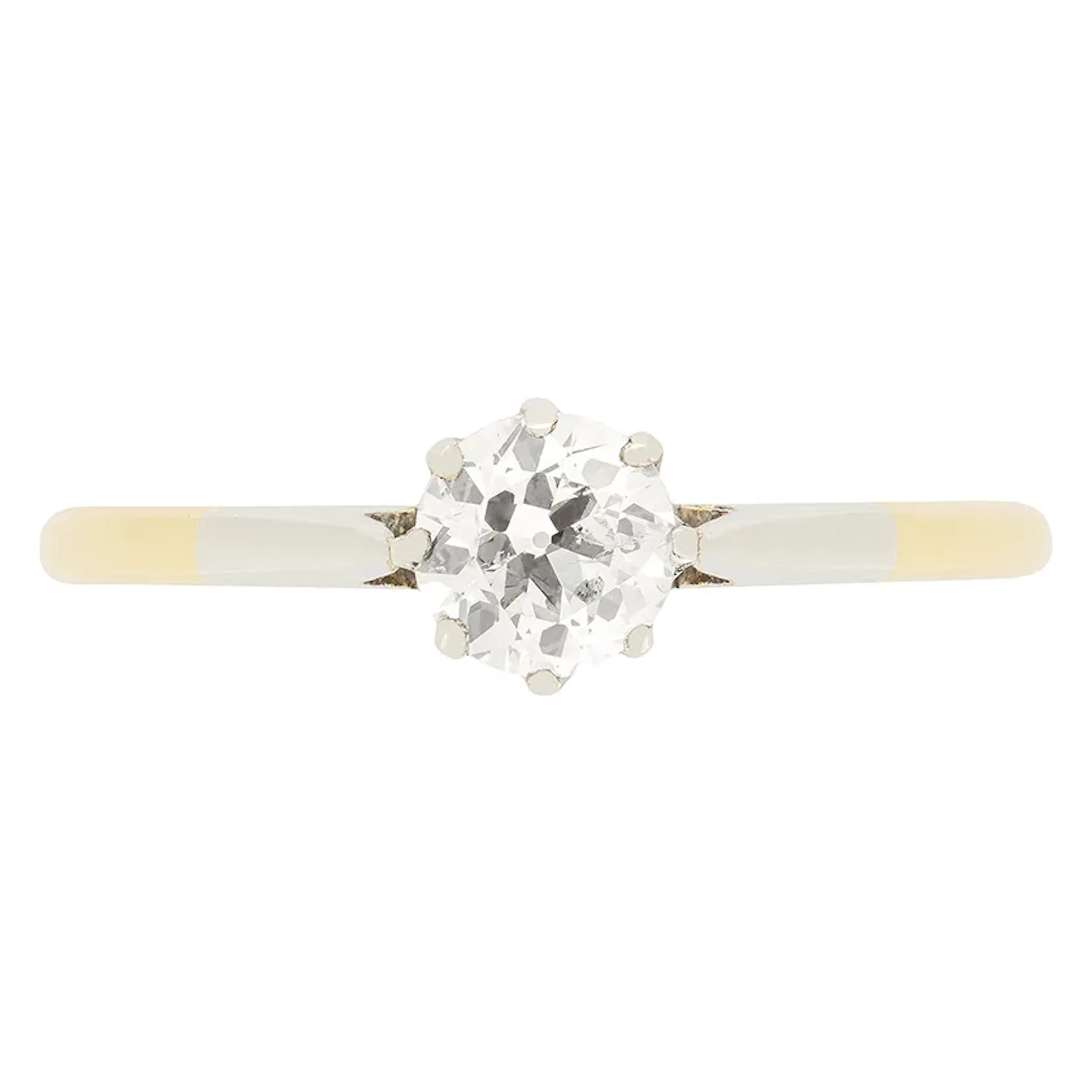 Edwardian 0.65ct Diamond Solitaire Ring, c.1910s