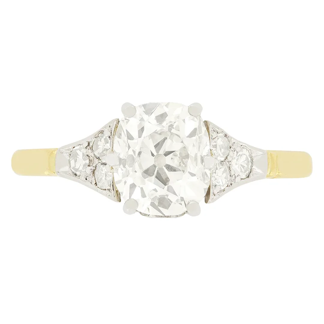 Edwardian 1.30ct Diamond Solitaire Ring, c.1910s